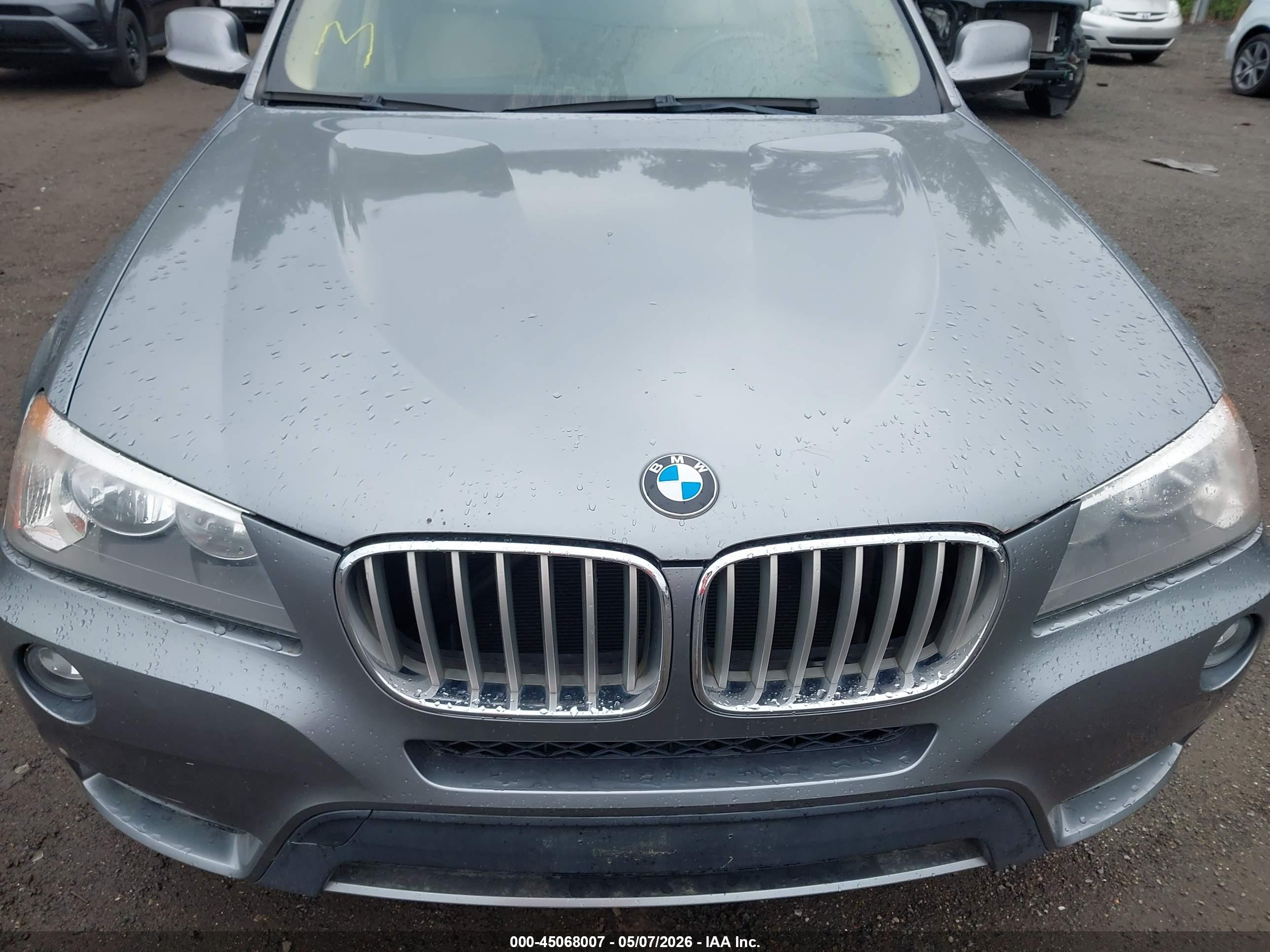 2013 Bmw X3 Xdrive28i Gray vin: 5UXWX9C57D0A20609