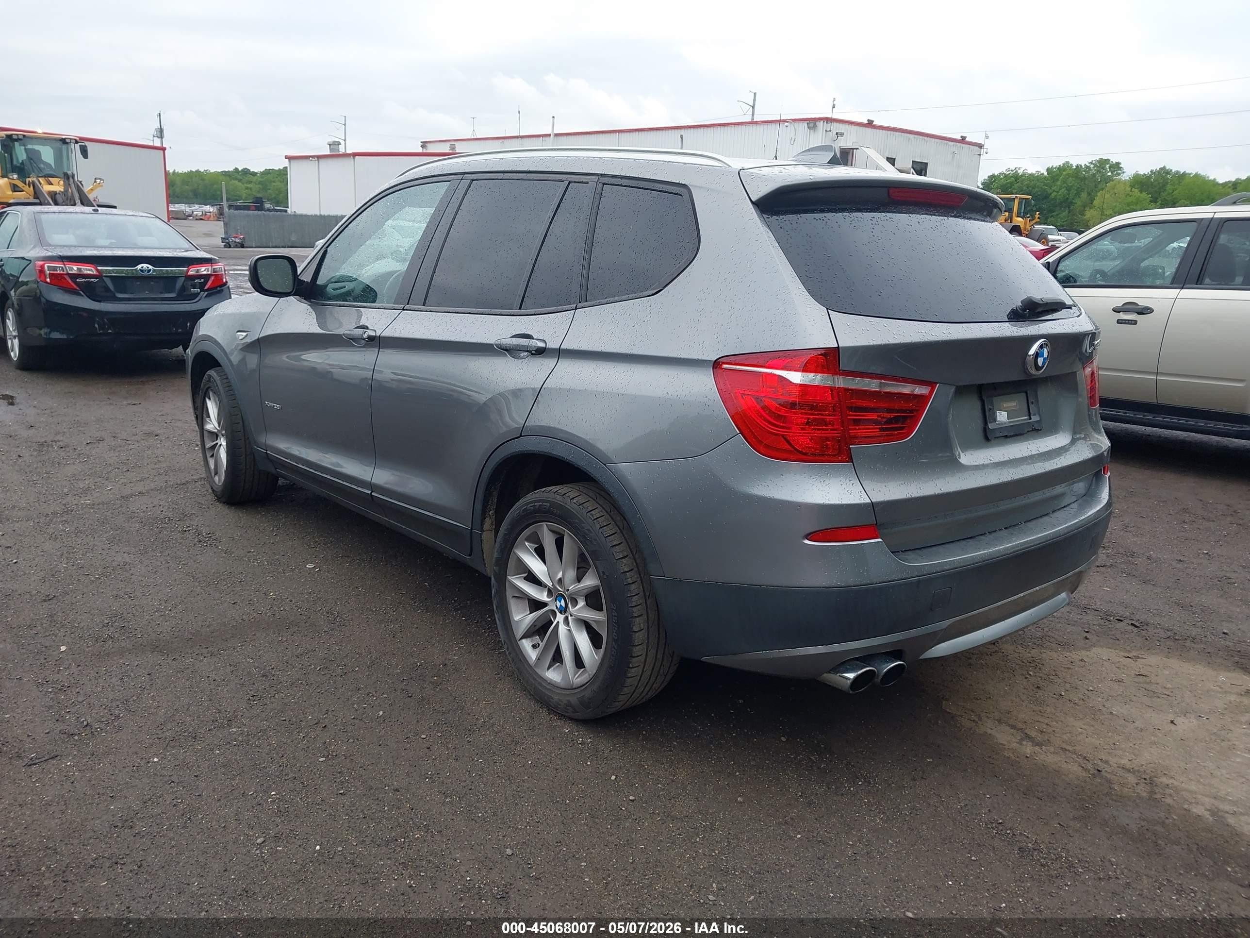 2013 Bmw X3 Xdrive28i Gray vin: 5UXWX9C57D0A20609