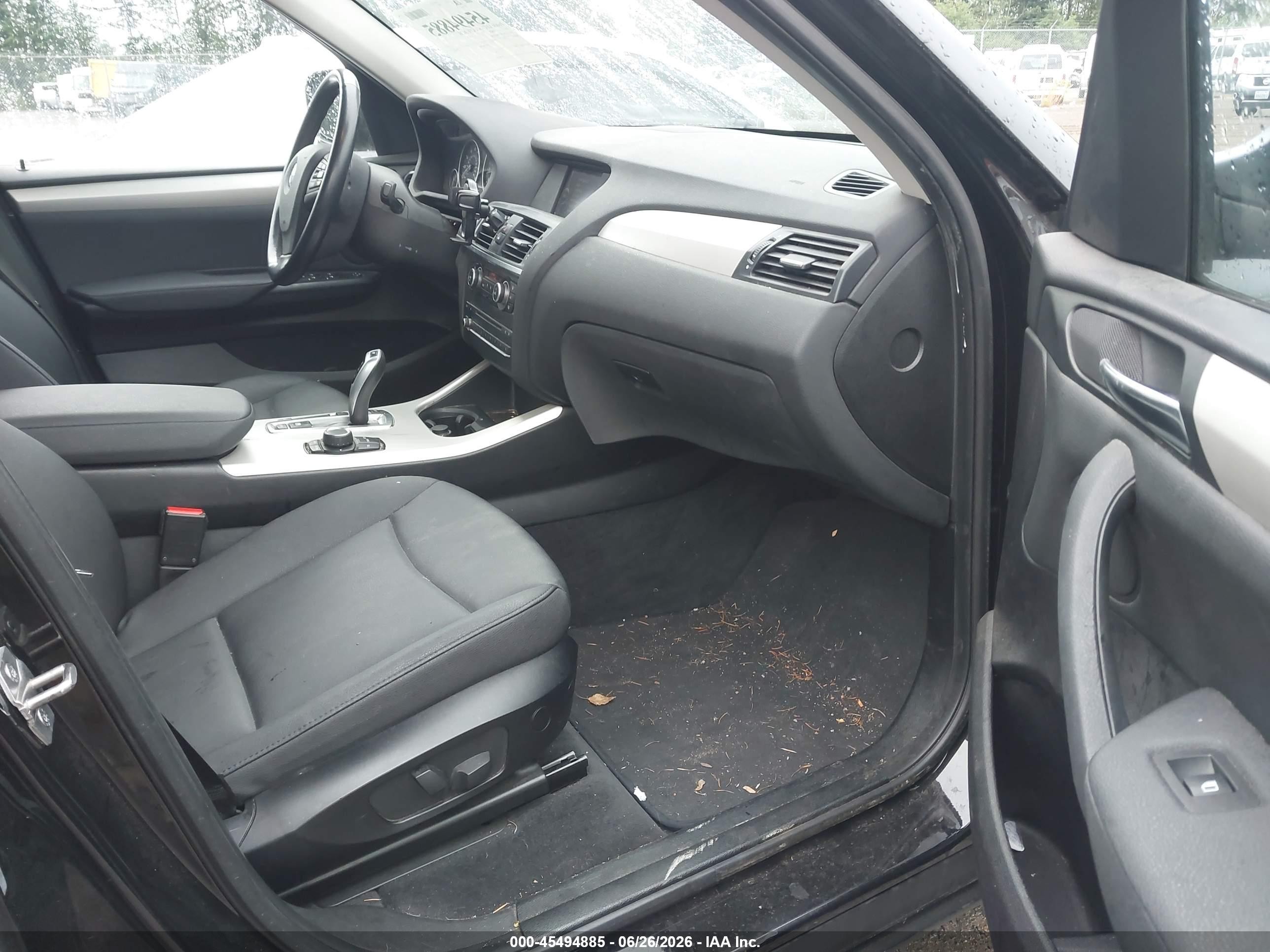 2013 Bmw X3 Xdrive28i Black vin: 5UXWX9C57D0A21985