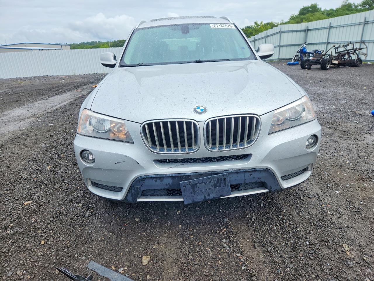 2013 Bmw X3 Xdrive28i Silver vin: 5UXWX9C57D0D05925