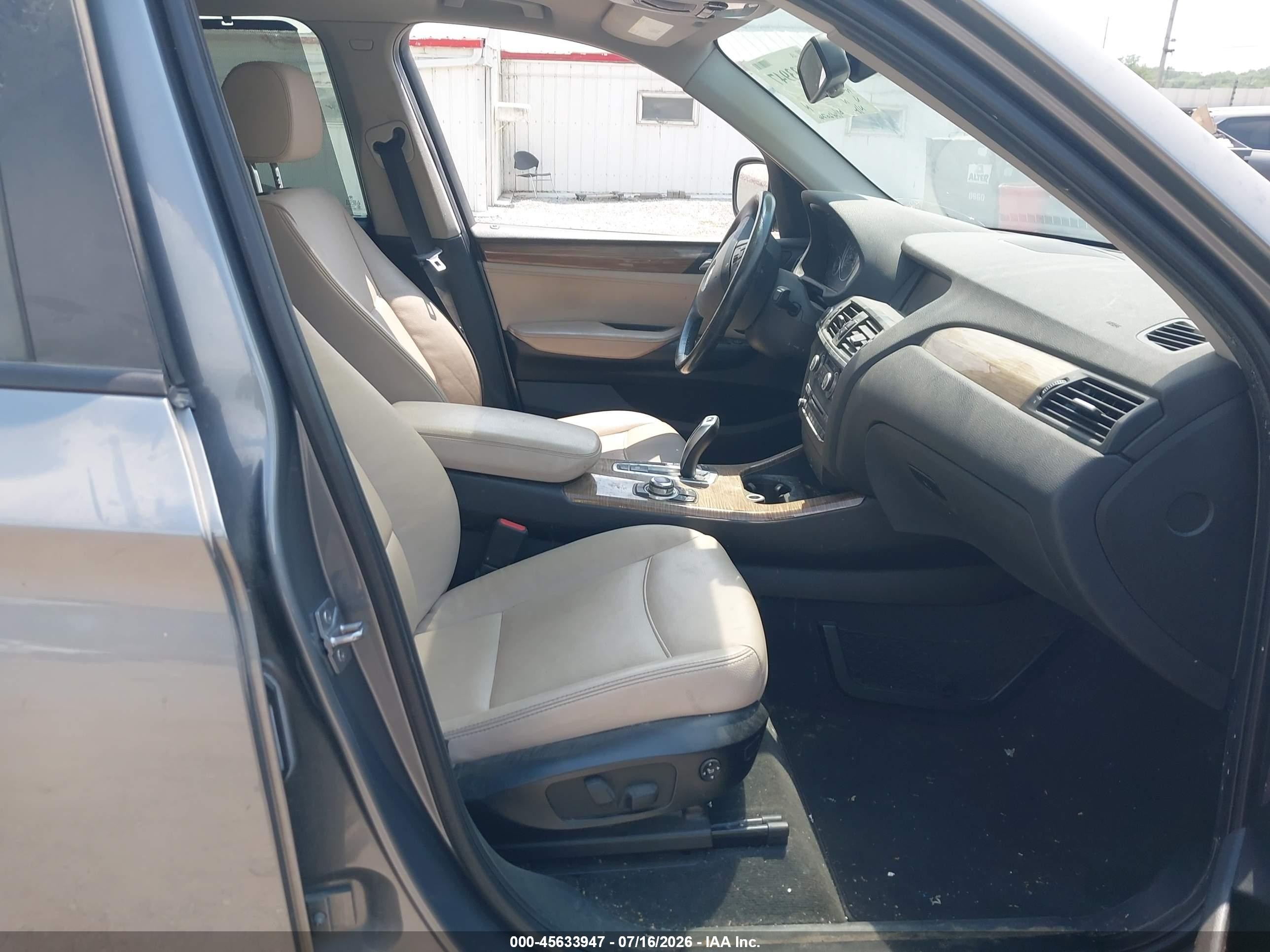 2013 Bmw X3 Xdrive28i Blue vin: 5UXWX9C57DL874589