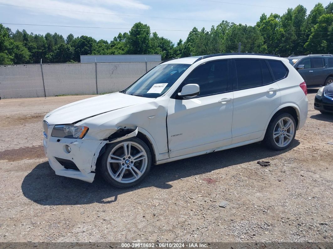 2014 Bmw X3 Xdrive28i White vin: 5UXWX9C57E0D09880