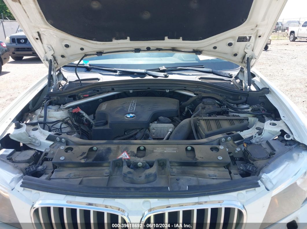 2014 Bmw X3 Xdrive28i White vin: 5UXWX9C57E0D09880