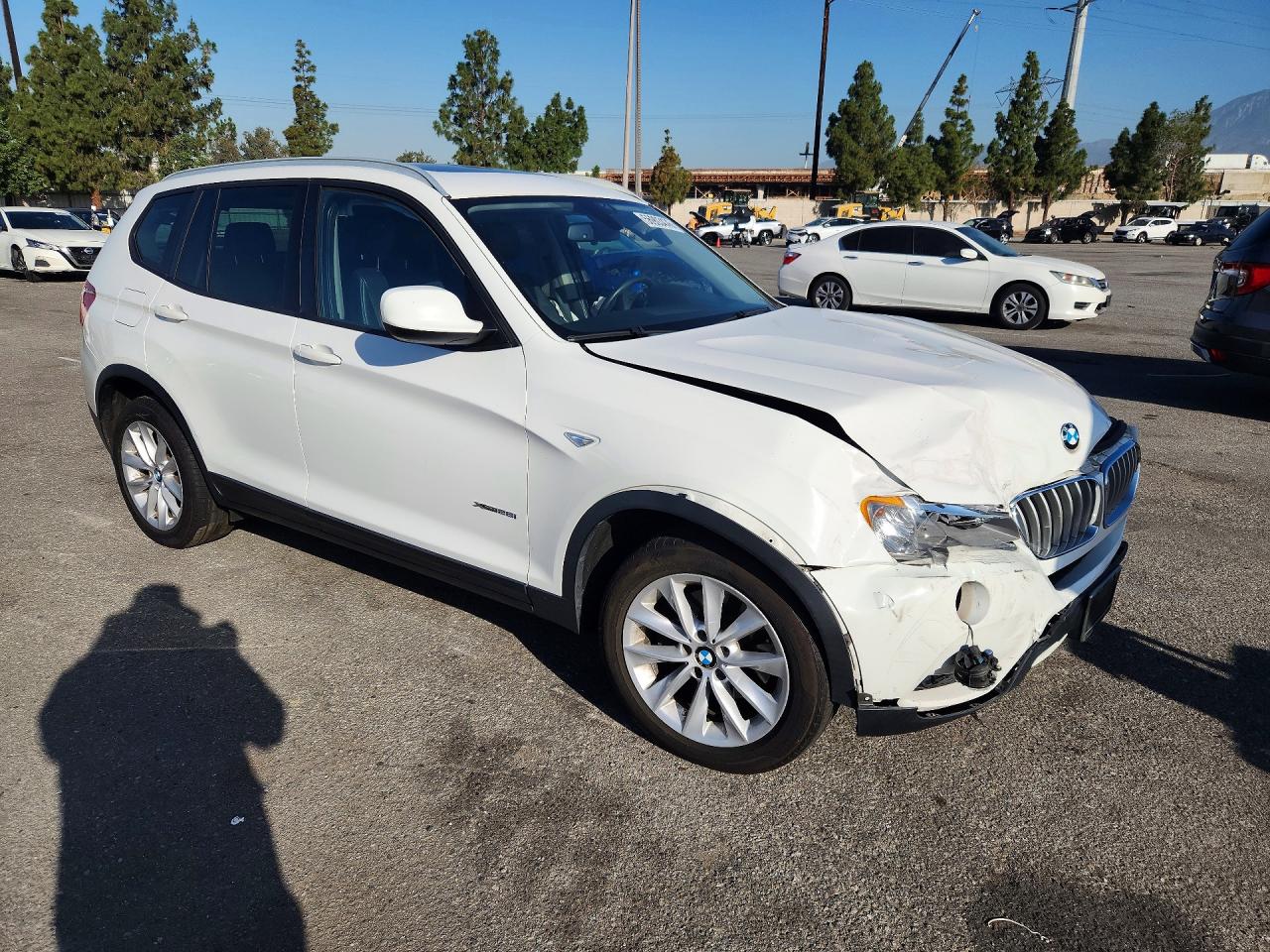 2014 Bmw X3 Xdrive28i Белый vin: 5UXWX9C57E0D17381