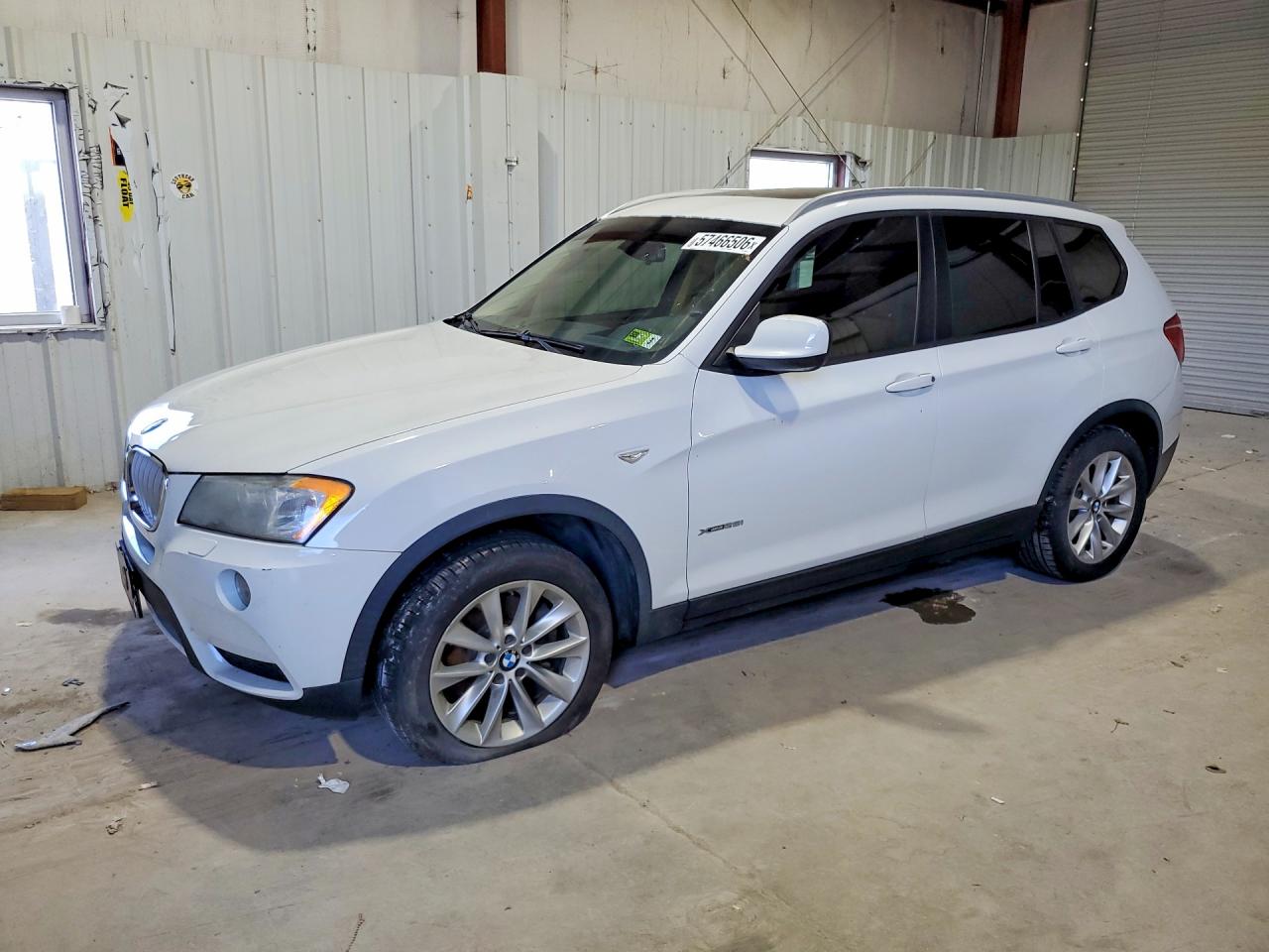 2014 Bmw X3 Xdrive28i White vin: 5UXWX9C57E0D24329