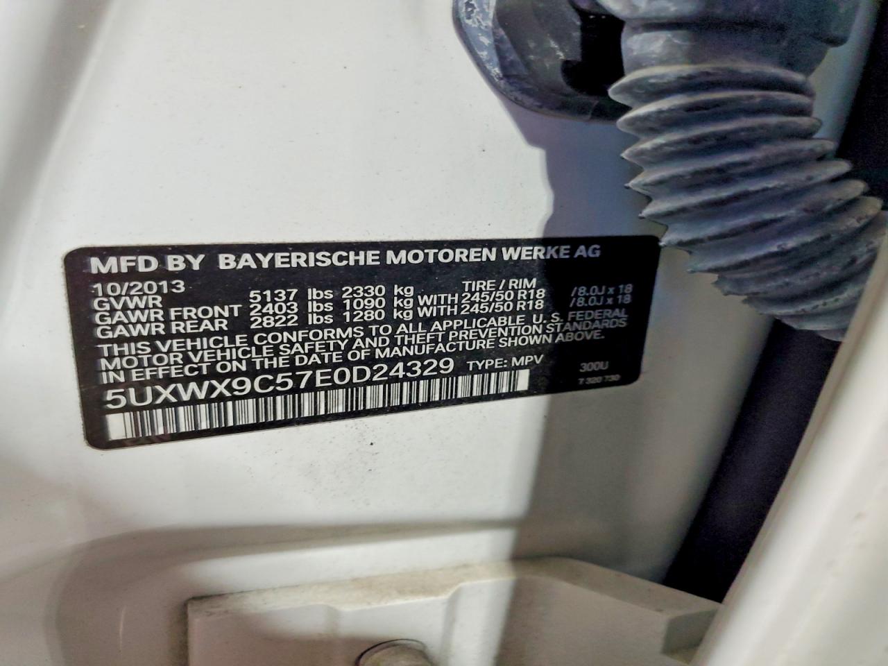 2014 Bmw X3 Xdrive28i White vin: 5UXWX9C57E0D24329