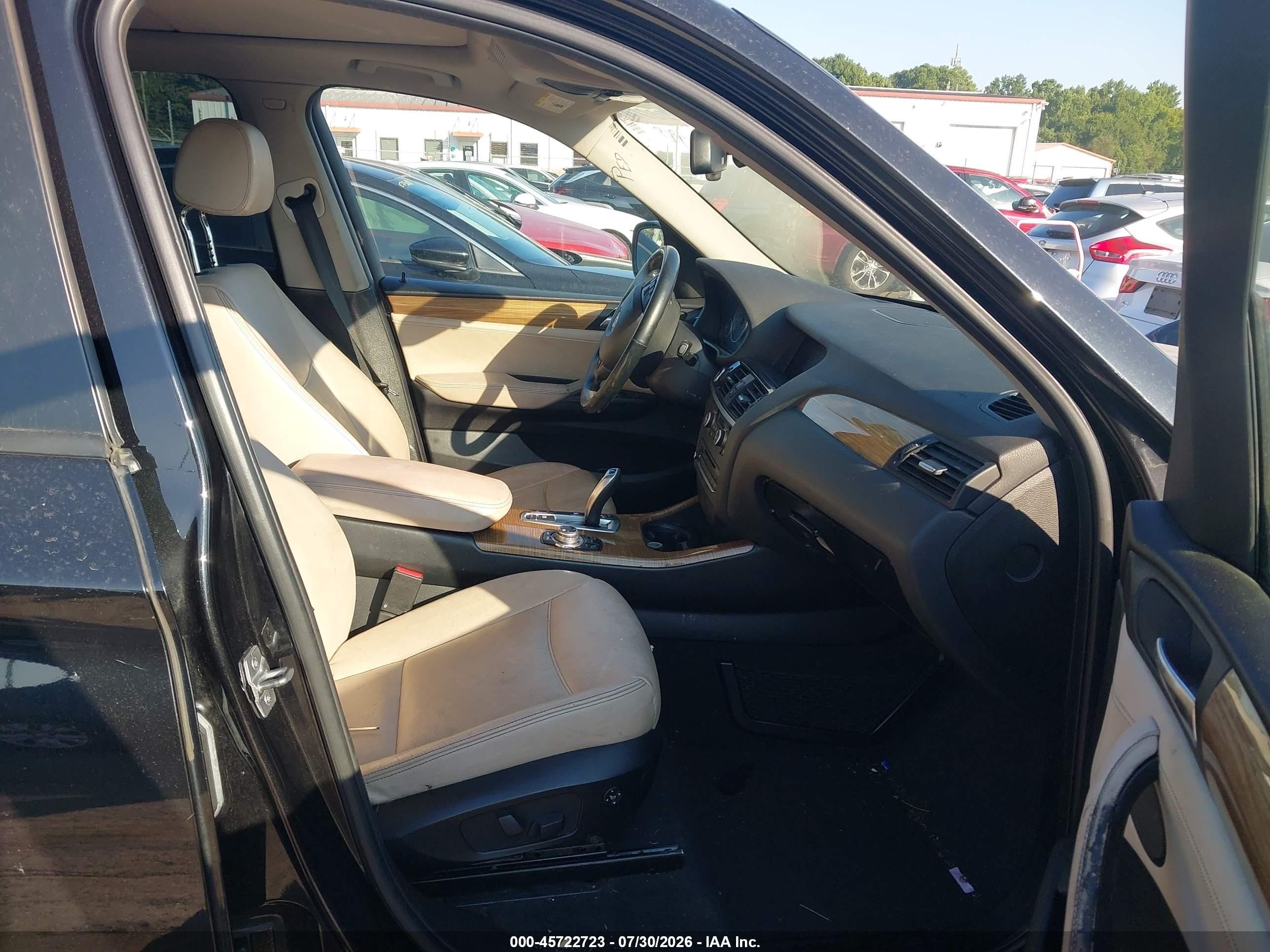 2014 Bmw X3 Xdrive28i Black vin: 5UXWX9C57E0D24976