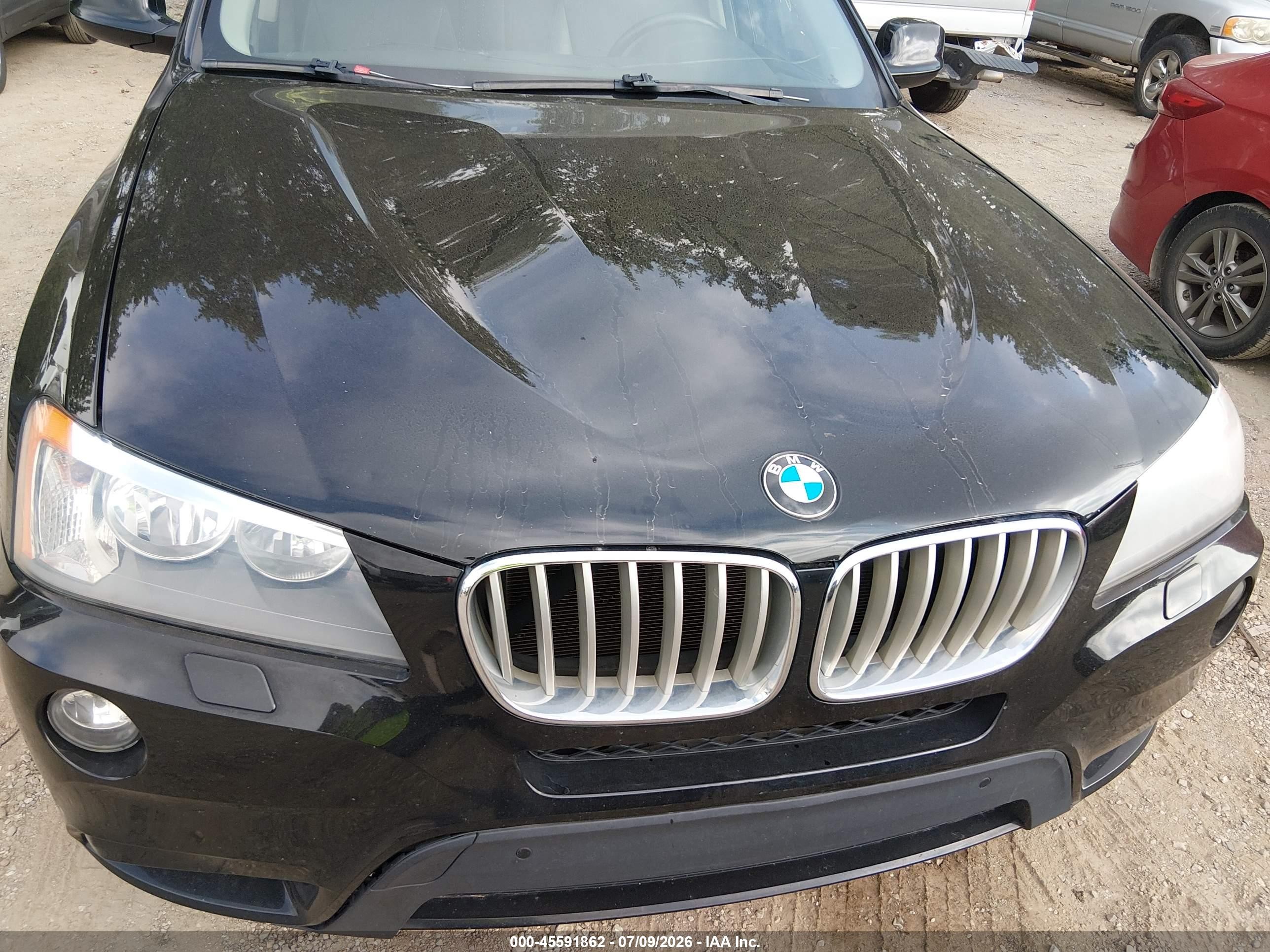 2014 Bmw X3 Xdrive28i Черный vin: 5UXWX9C57E0D25481