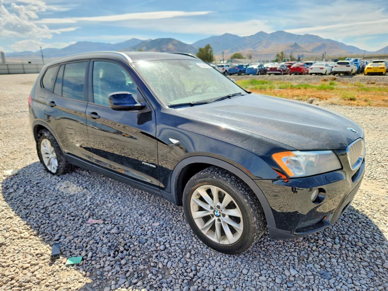 2014 Bmw X3 Xdrive28i Black vin: 5UXWX9C57E0D29188