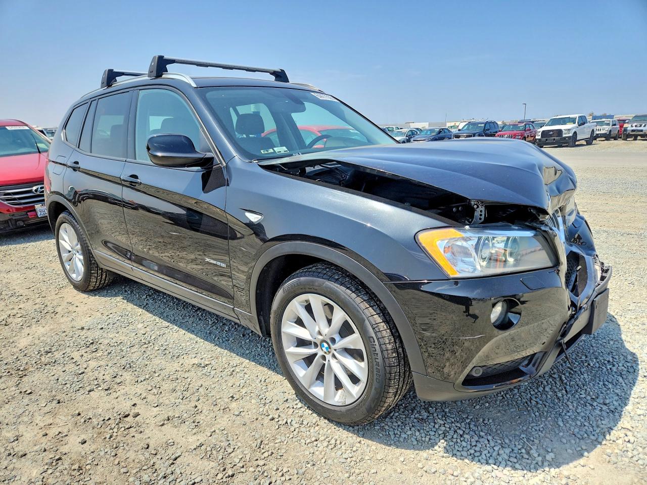 2014 Bmw X3 Xdrive28i Black vin: 5UXWX9C57E0D29238