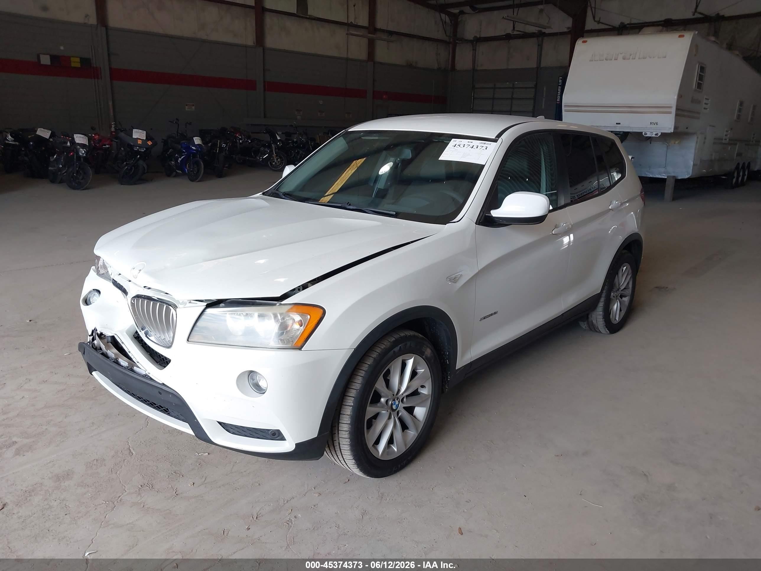 2014 Bmw X3 Xdrive28i Белый vin: 5UXWX9C57E0D29675