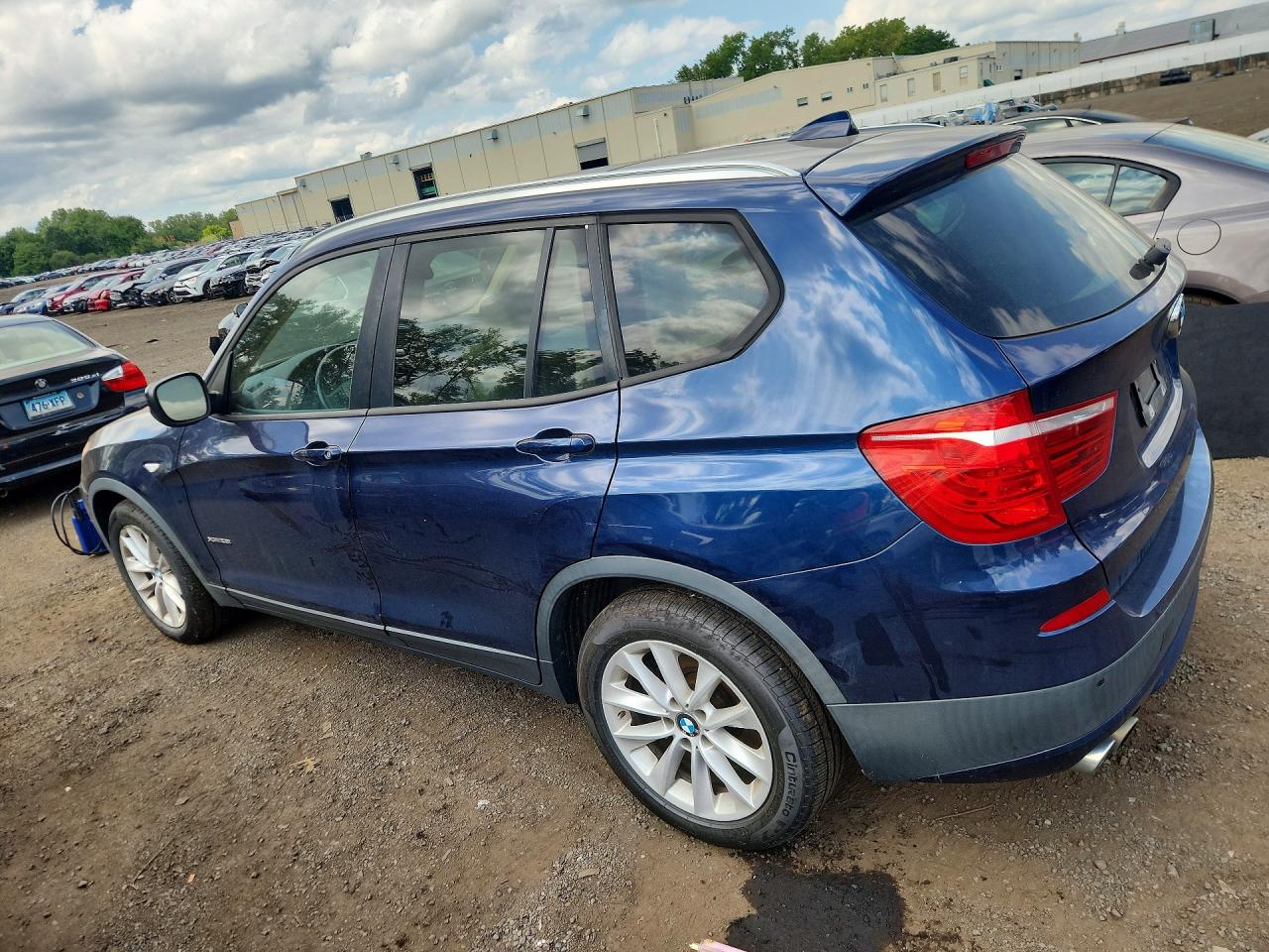 2014 Bmw X3 Xdrive28i Blue vin: 5UXWX9C57E0D33659