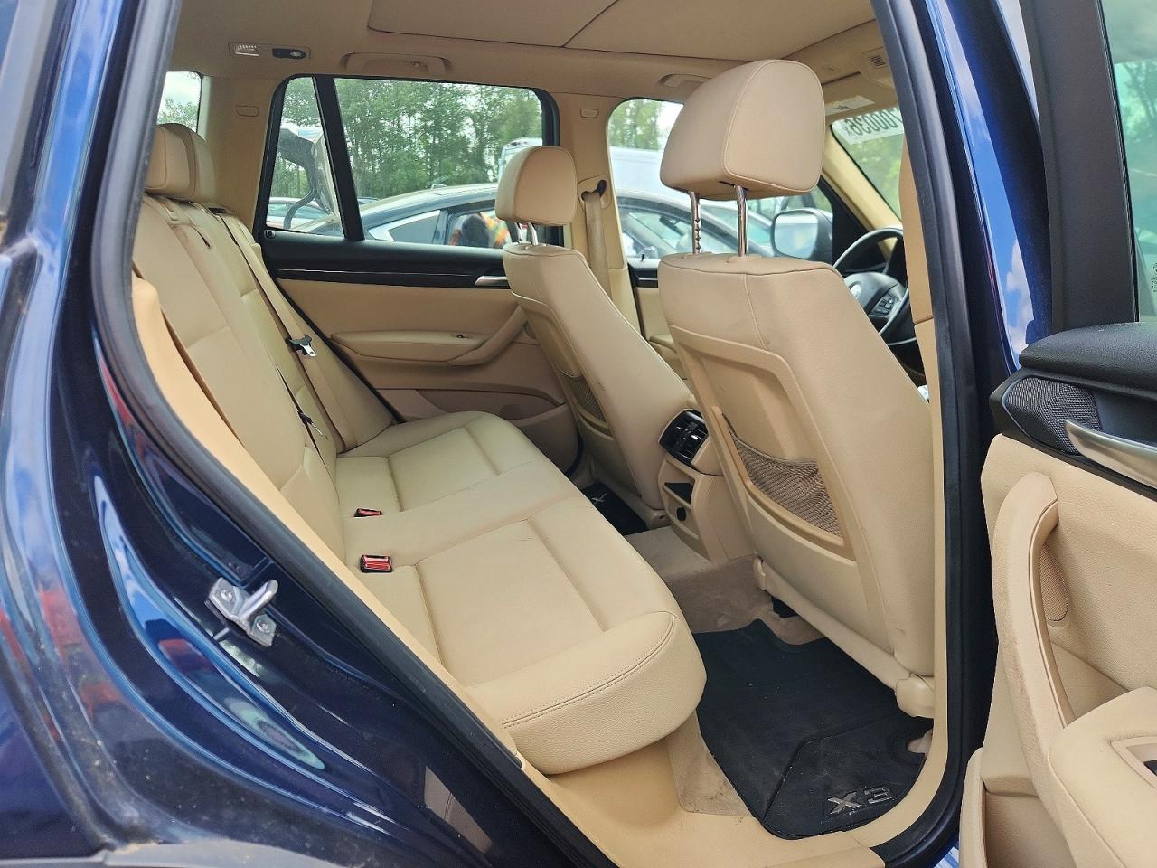 2014 Bmw X3 Xdrive28i Blue vin: 5UXWX9C57E0D33659