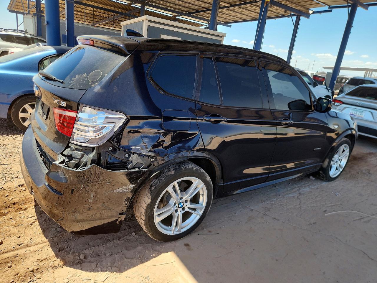 2014 Bmw X3 Xdrive28i Blue vin: 5UXWX9C57E0D38442