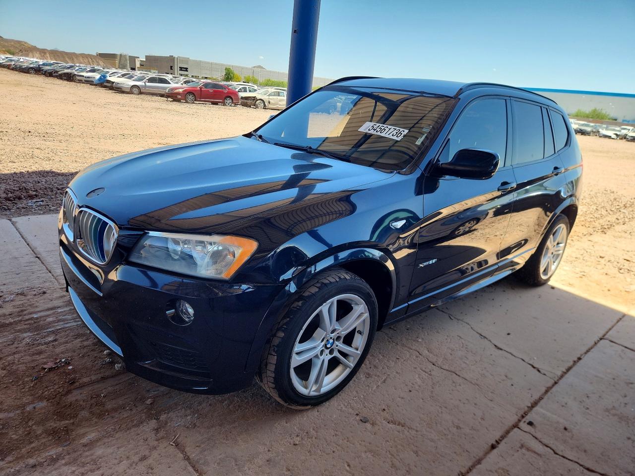 2014 Bmw X3 Xdrive28i Blue vin: 5UXWX9C57E0D38442