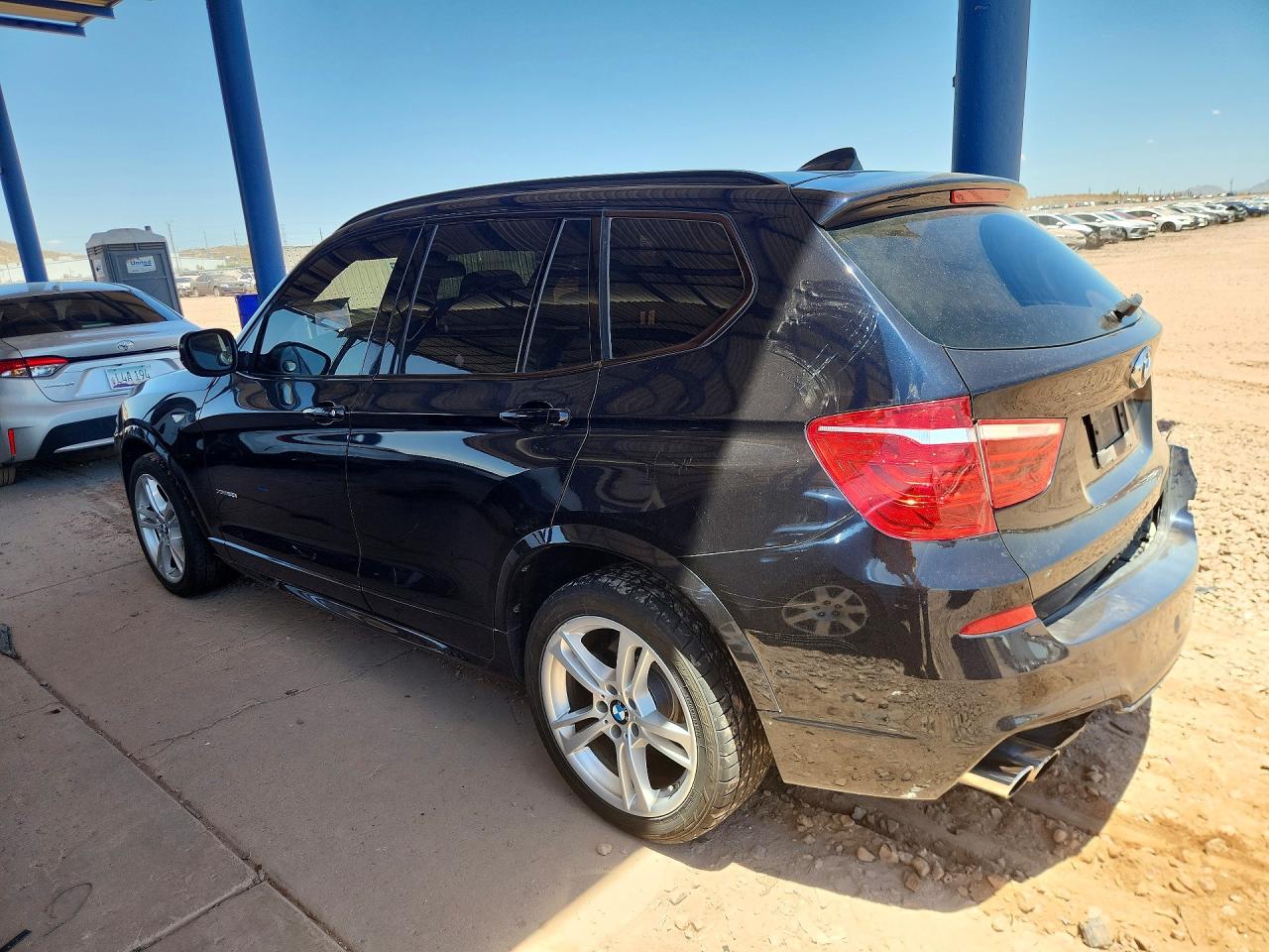 2014 Bmw X3 Xdrive28i Blue vin: 5UXWX9C57E0D38442