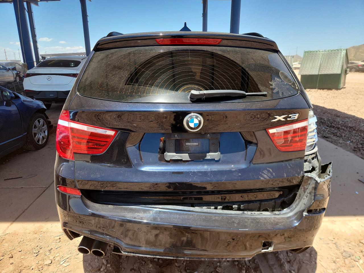 2014 Bmw X3 Xdrive28i Blue vin: 5UXWX9C57E0D38442