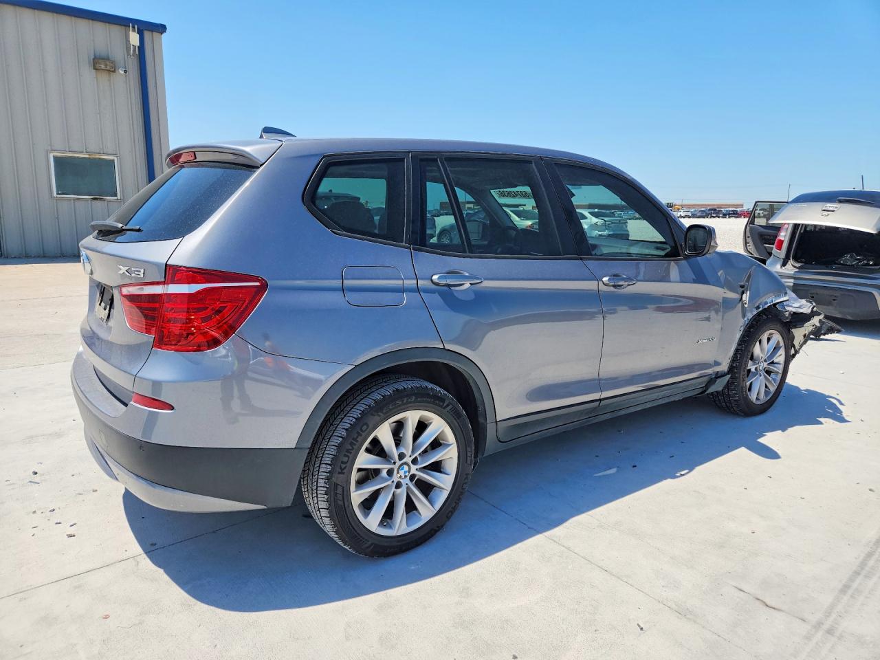 2014 Bmw X3 Xdrive28i Gray vin: 5UXWX9C57E0D42281