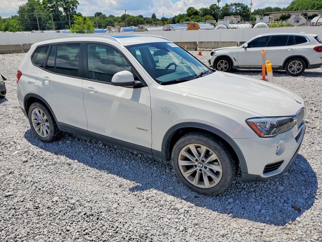 2015 Bmw X3 Xdrive28i White vin: 5UXWX9C57F0D47353