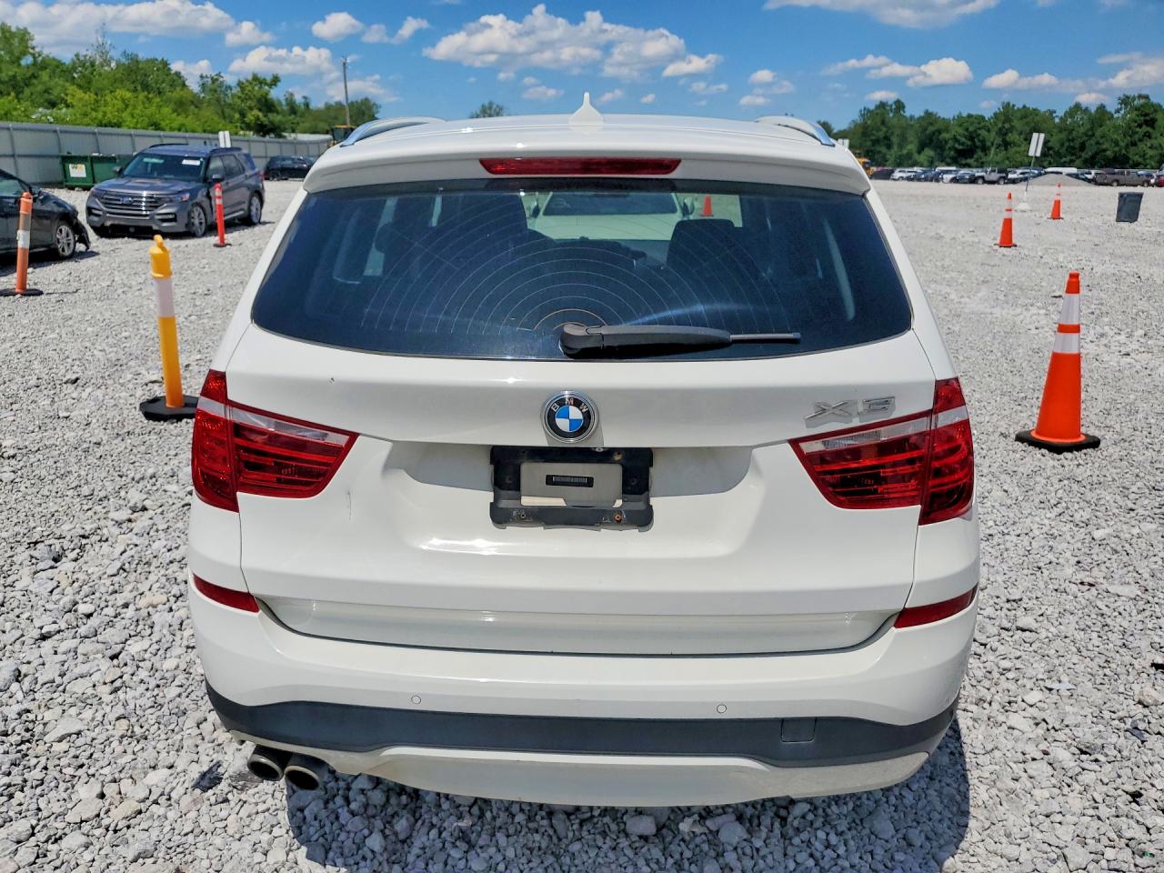 2015 Bmw X3 Xdrive28i White vin: 5UXWX9C57F0D47353