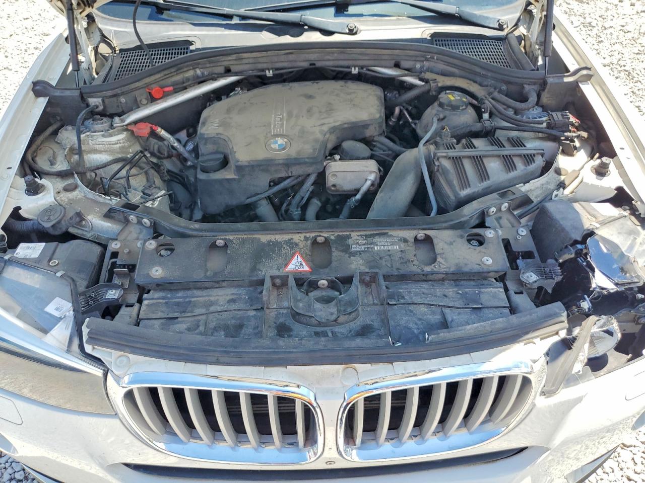 2015 Bmw X3 Xdrive28i White vin: 5UXWX9C57F0D47353