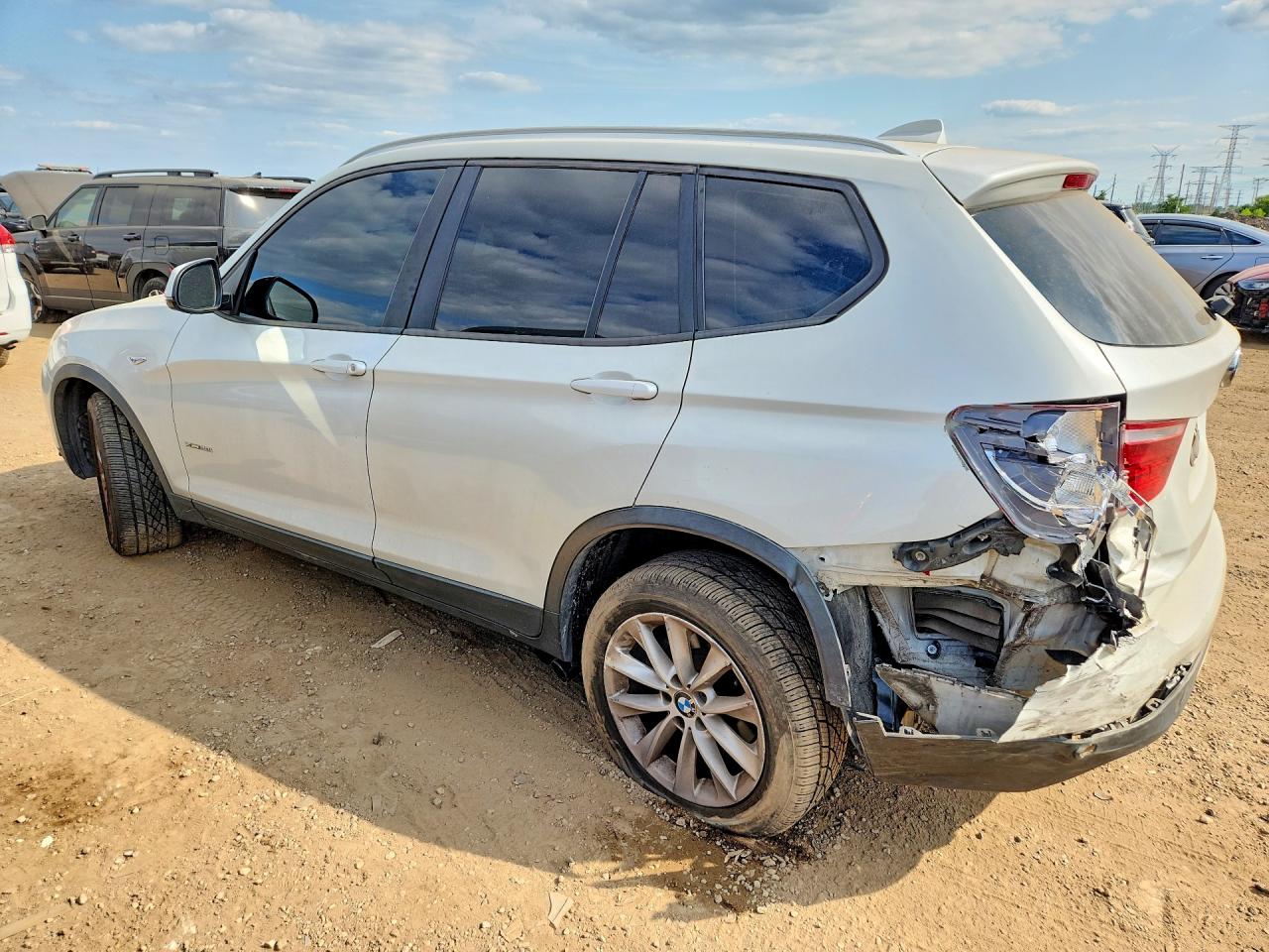 2015 Bmw X3 Xdrive28i White vin: 5UXWX9C57F0D48471