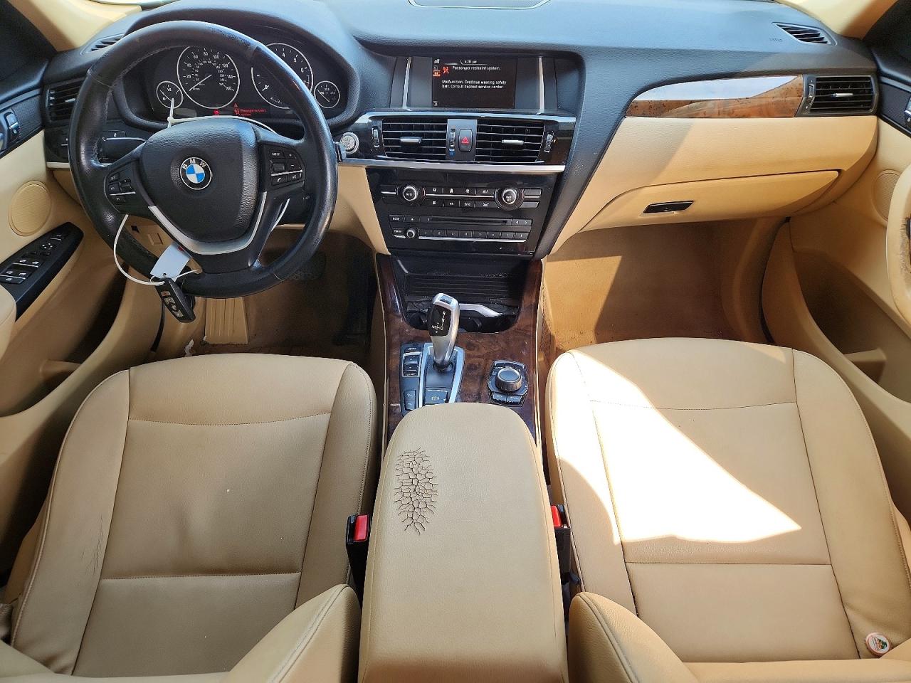 2015 Bmw X3 Xdrive28i White vin: 5UXWX9C57F0D48471