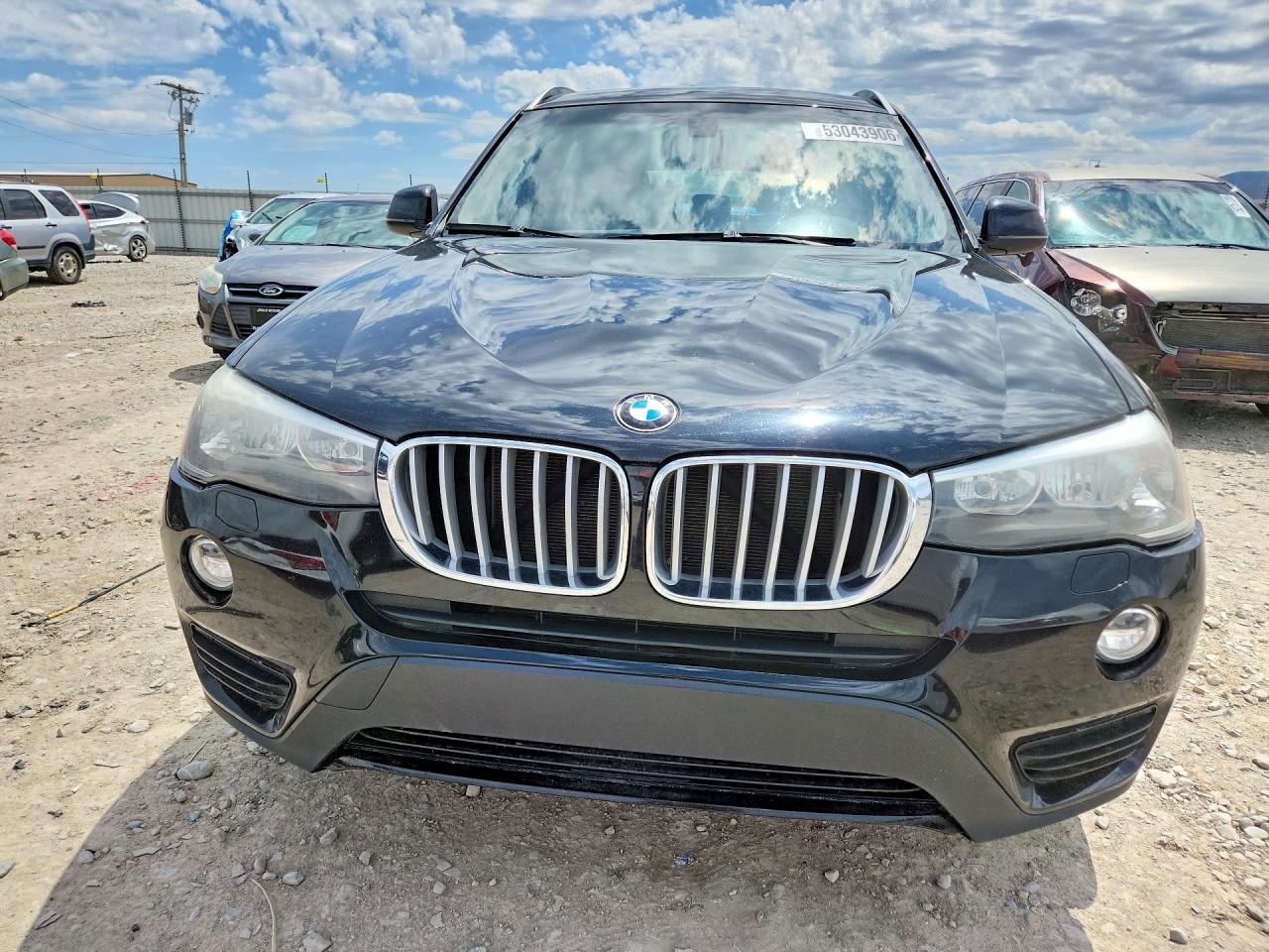 2015 Bmw X3 Xdrive28i Black vin: 5UXWX9C57F0D49135