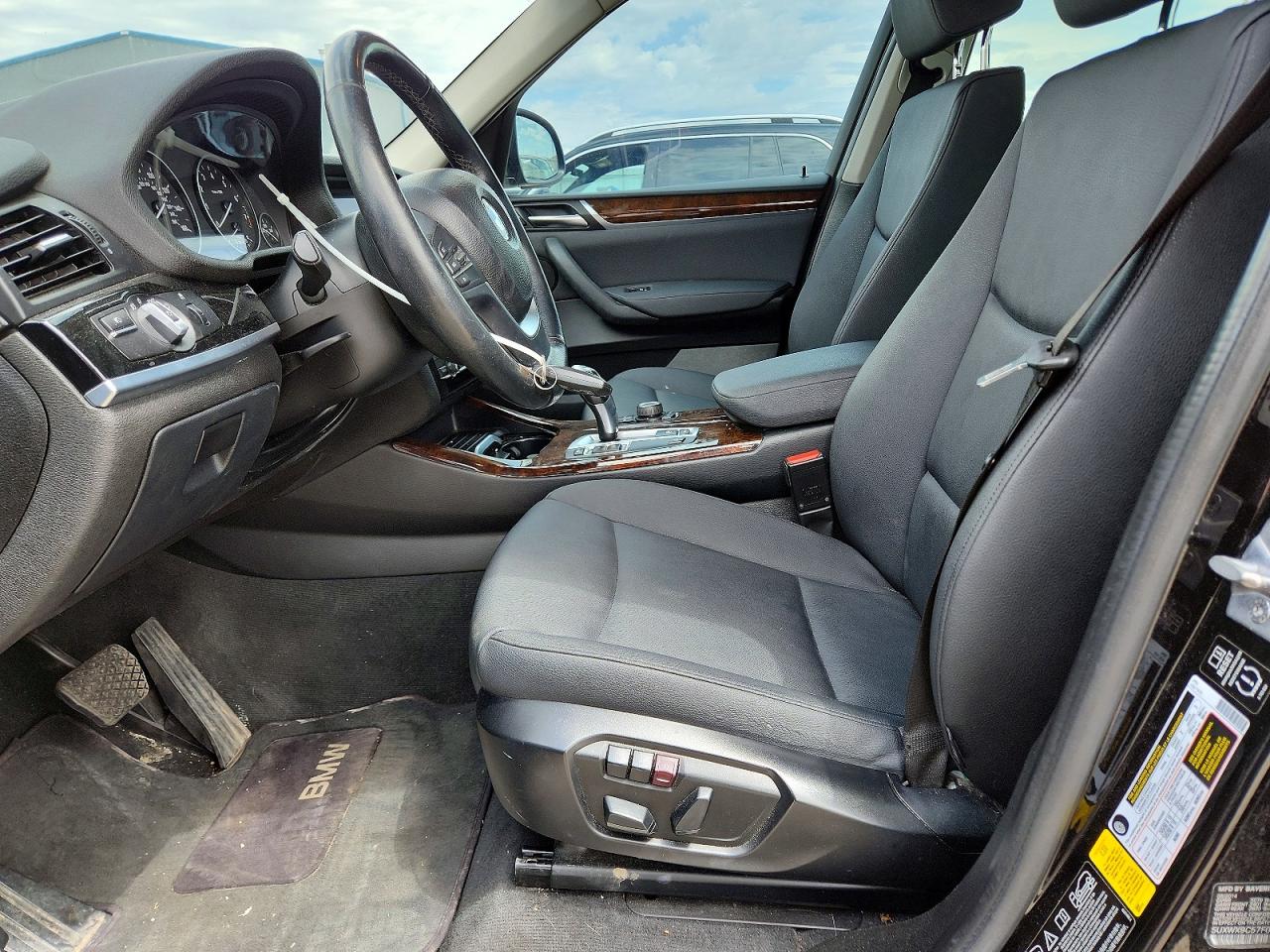 2015 Bmw X3 Xdrive28i Black vin: 5UXWX9C57F0D49135