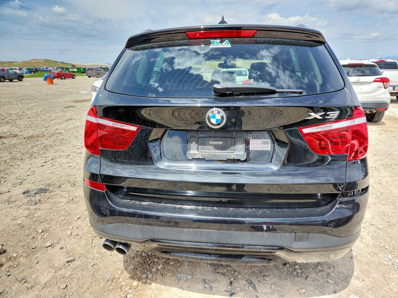 2015 Bmw X3 Xdrive28i Black vin: 5UXWX9C57F0D49135