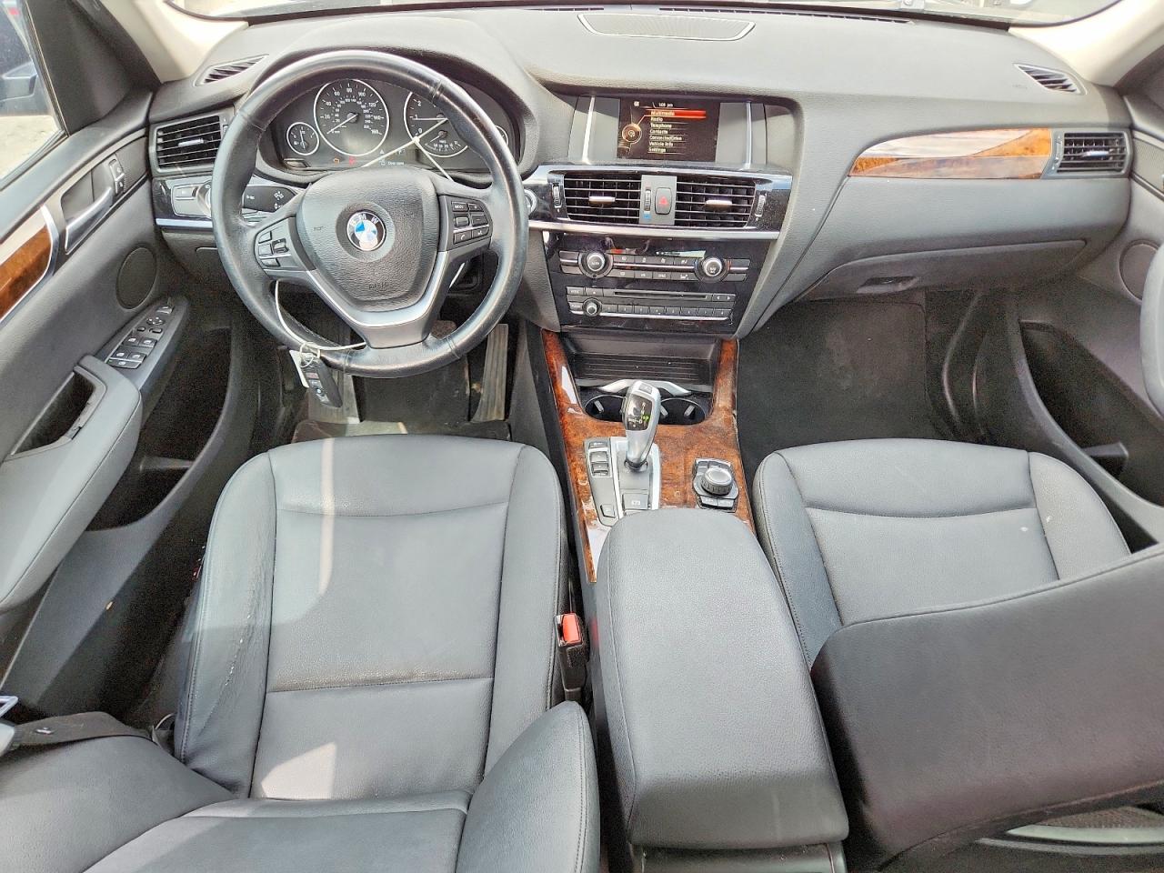 2015 Bmw X3 Xdrive28i Black vin: 5UXWX9C57F0D49135