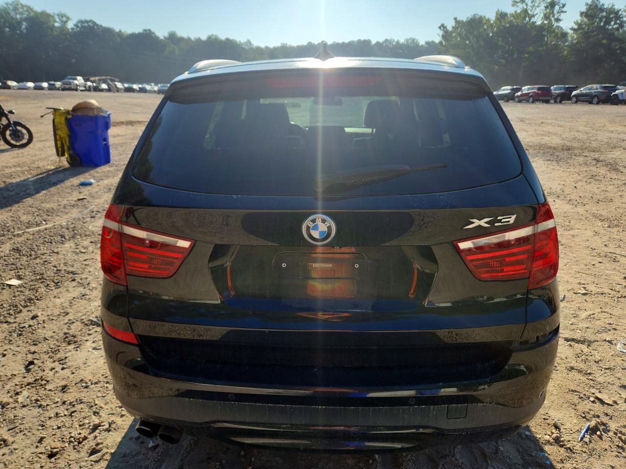 2015 Bmw X3 Xdrive28i Black vin: 5UXWX9C57F0D49944