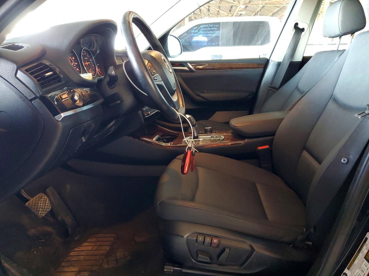 2015 Bmw X3 Xdrive28i Black vin: 5UXWX9C57F0D54741