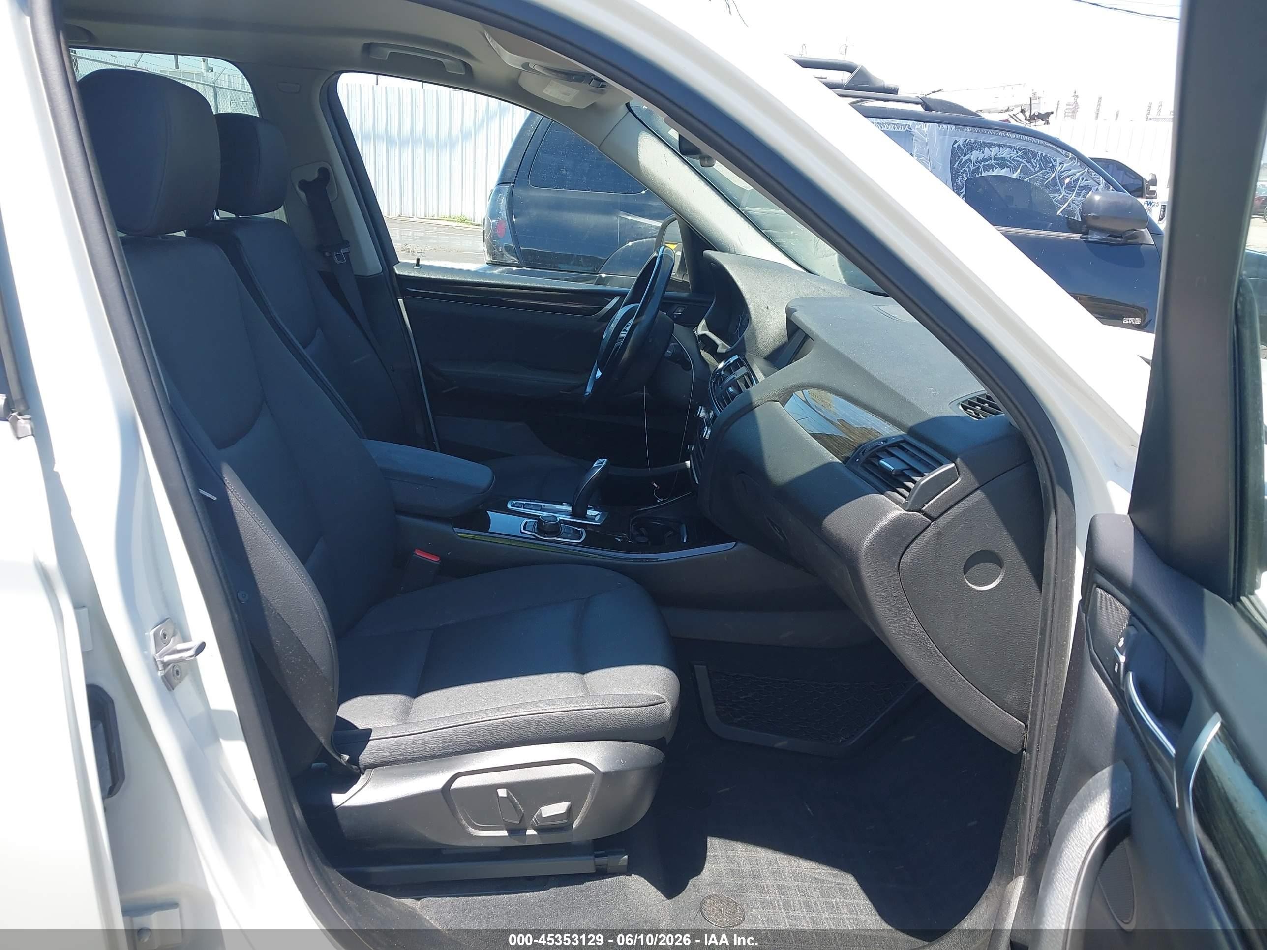 2015 Bmw X3 Xdrive28i Белый vin: 5UXWX9C57F0D54769