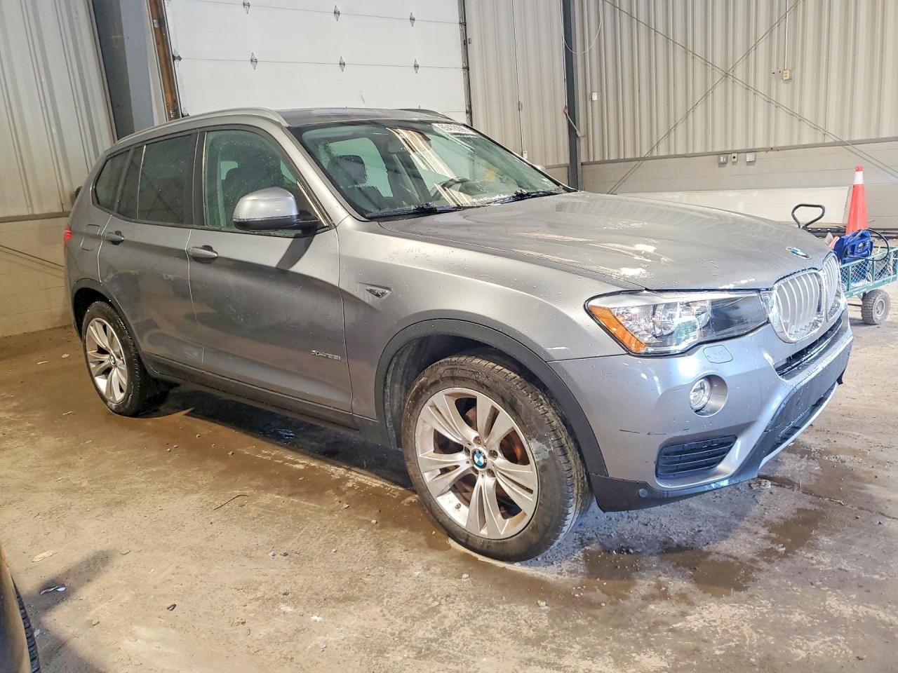 2015 Bmw X3 Xdrive28i Gray vin: 5UXWX9C57F0D57753