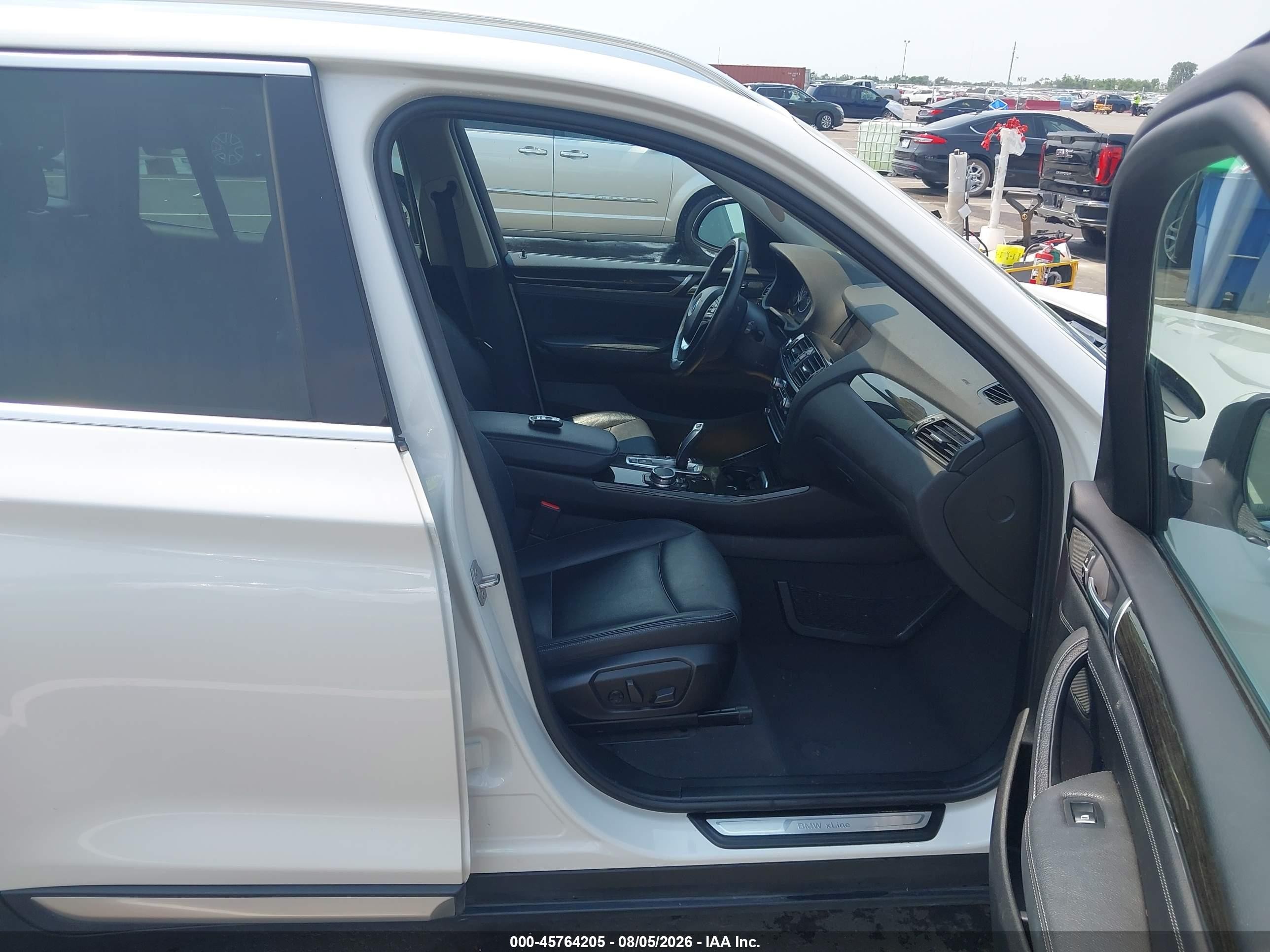 2015 Bmw X3 Xdrive28i White vin: 5UXWX9C57F0D62578