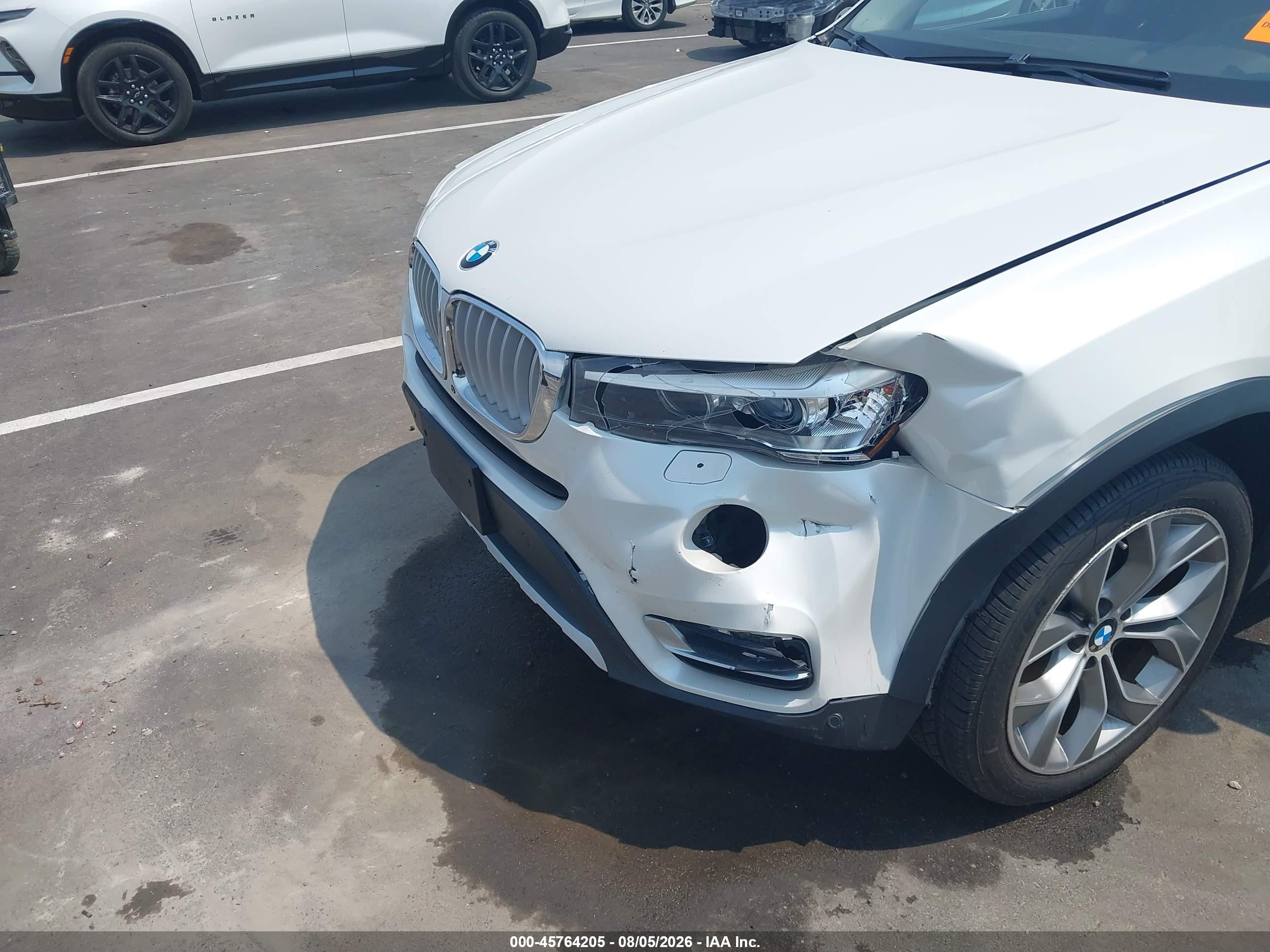 2015 Bmw X3 Xdrive28i White vin: 5UXWX9C57F0D62578
