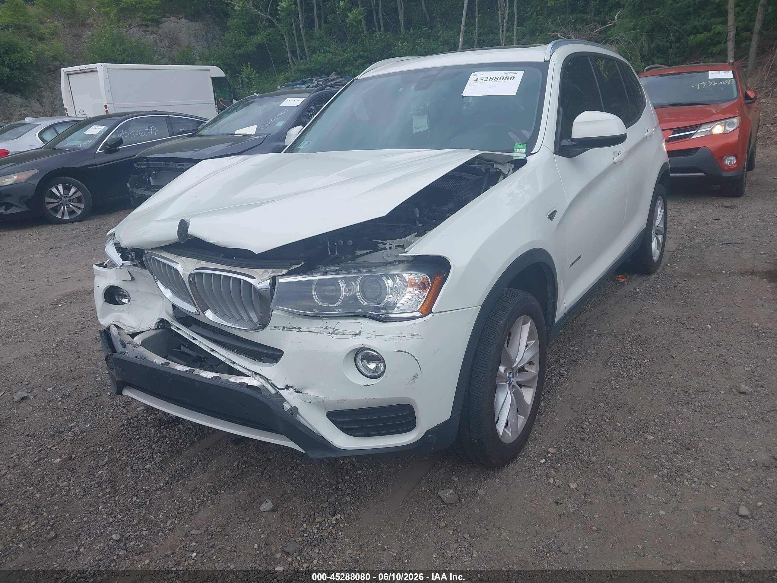 2017 Bmw X3 Xdrive28i Белый vin: 5UXWX9C57H0T15311