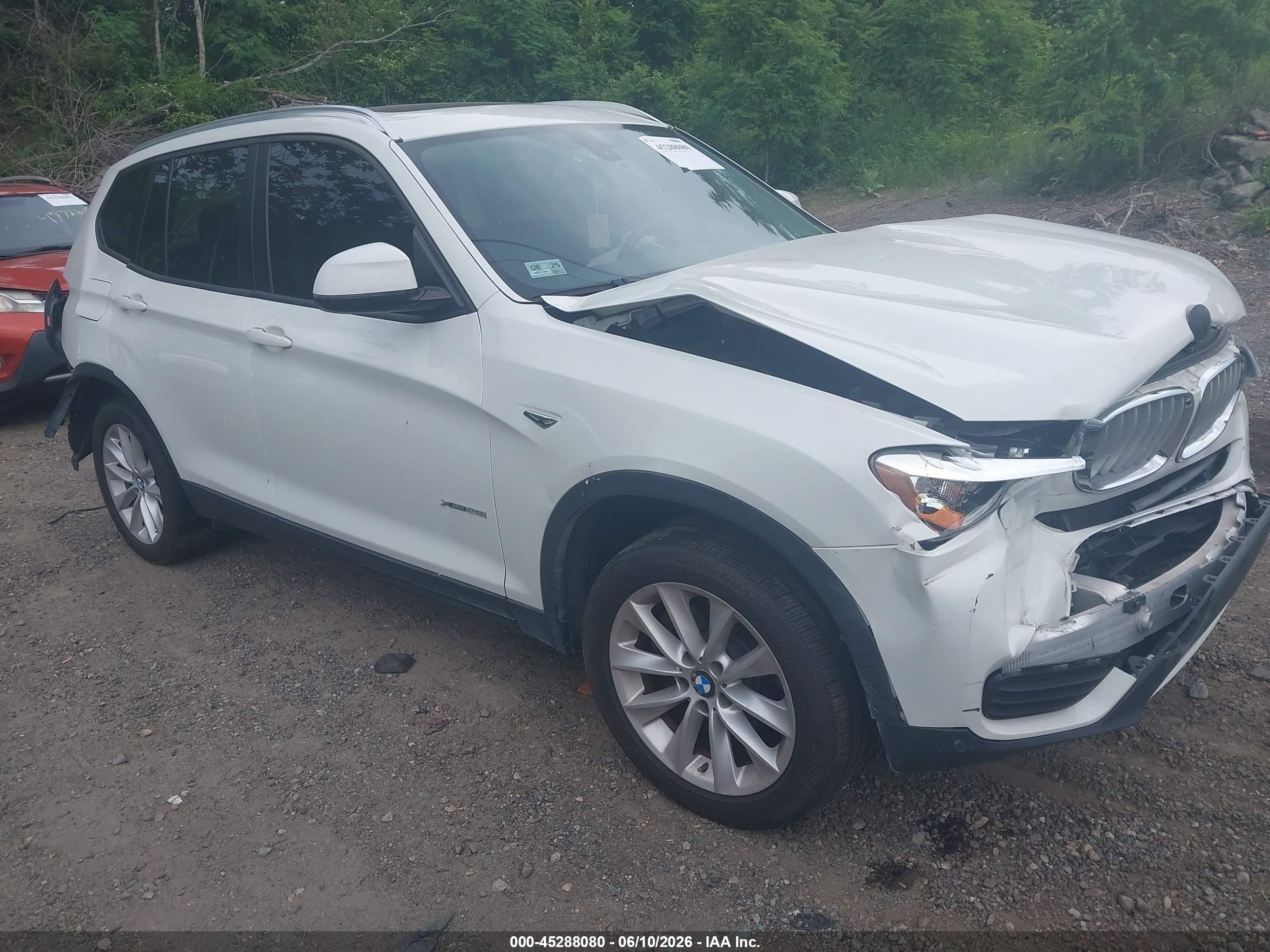 2017 Bmw X3 Xdrive28i Белый vin: 5UXWX9C57H0T15311