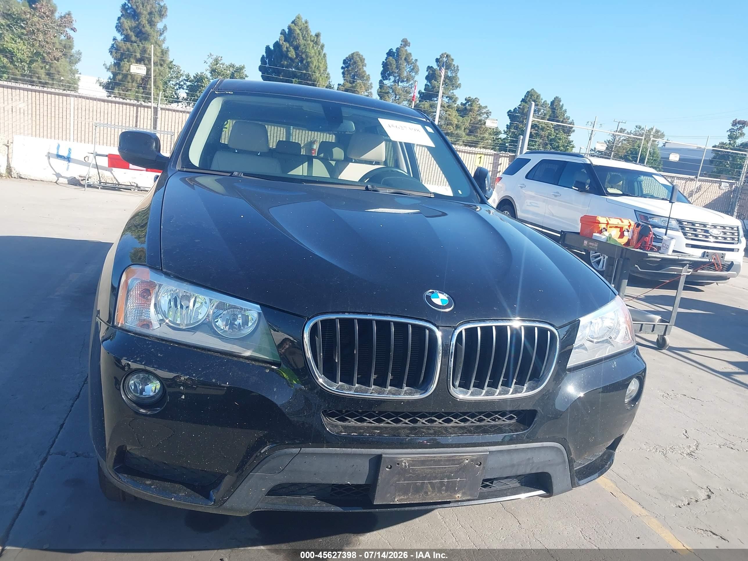 2013 Bmw X3 Xdrive28i Black vin: 5UXWX9C58D0A11188