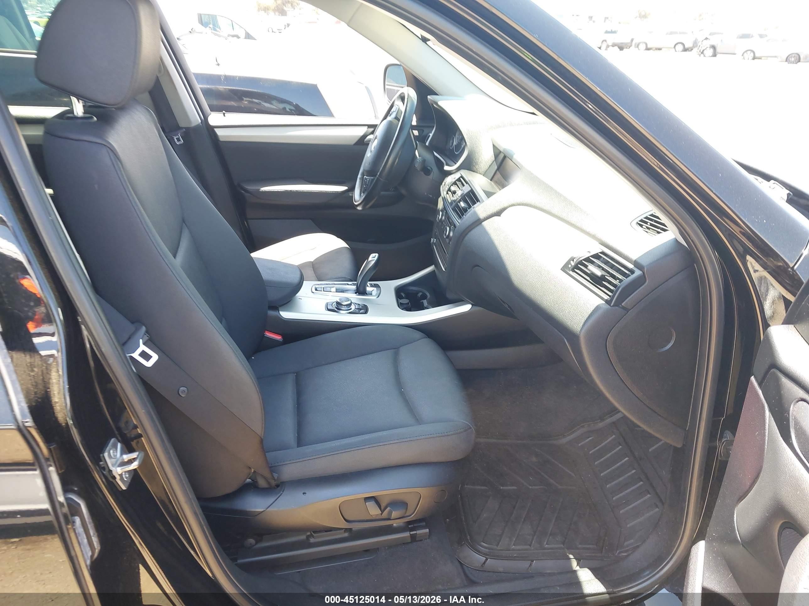 2013 Bmw X3 Xdrive28i Black vin: 5UXWX9C58D0A14298
