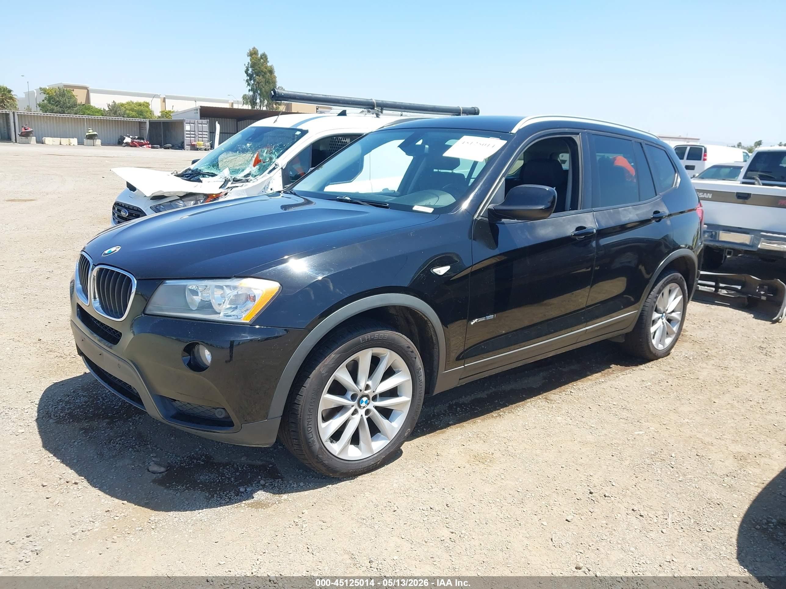 2013 Bmw X3 Xdrive28i Black vin: 5UXWX9C58D0A14298