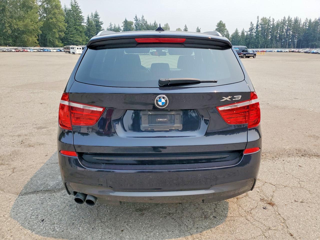 2013 Bmw X3 Xdrive28i Black vin: 5UXWX9C58D0A15158