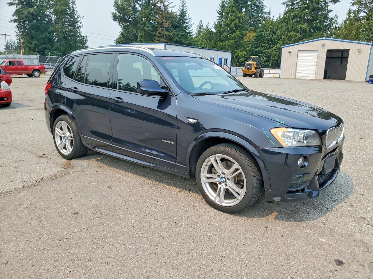 2013 Bmw X3 Xdrive28i Black vin: 5UXWX9C58D0A15158