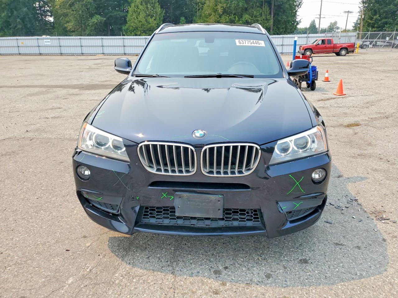 2013 Bmw X3 Xdrive28i Black vin: 5UXWX9C58D0A15158