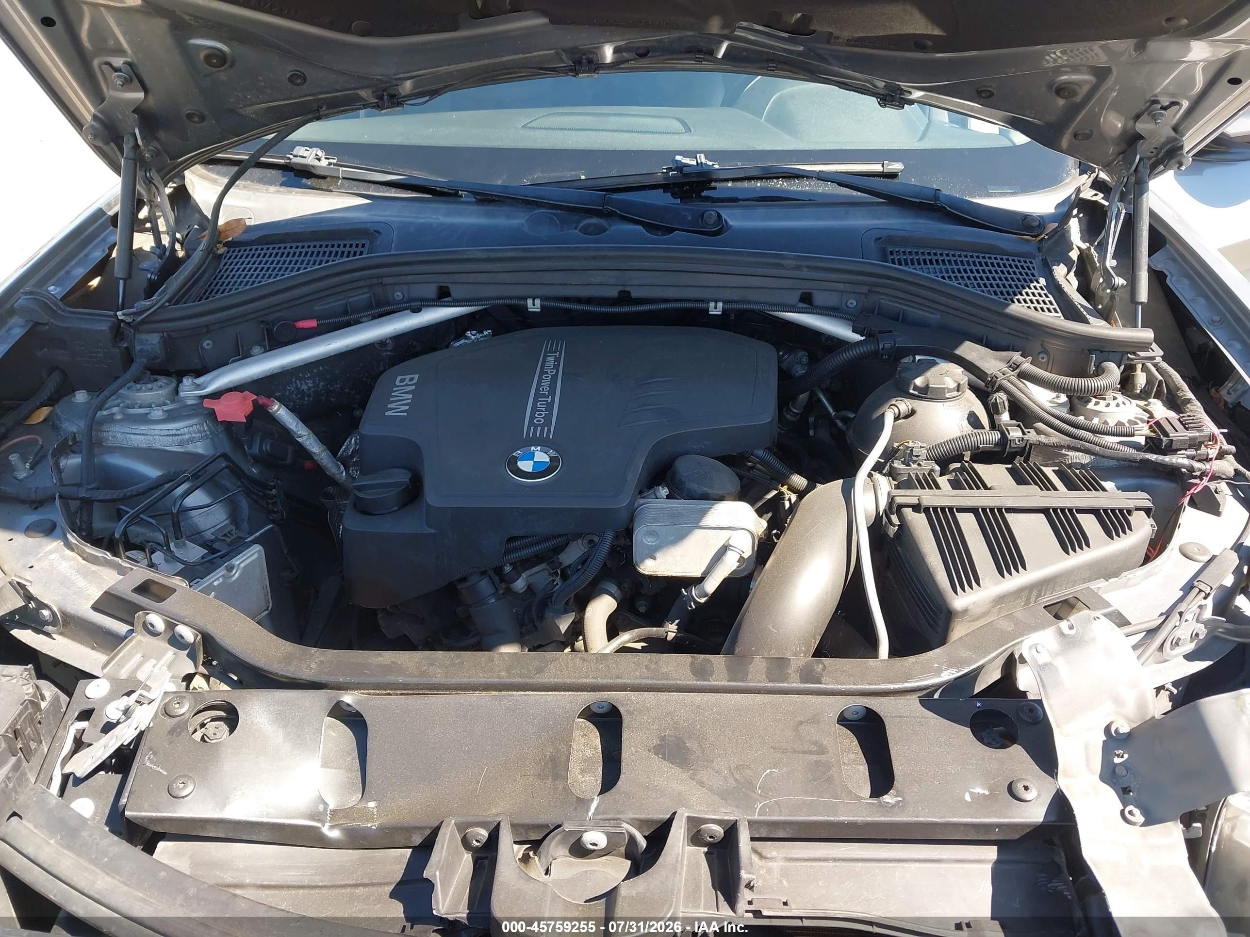 2013 Bmw X3 Xdrive28i Gray vin: 5UXWX9C58D0A17072