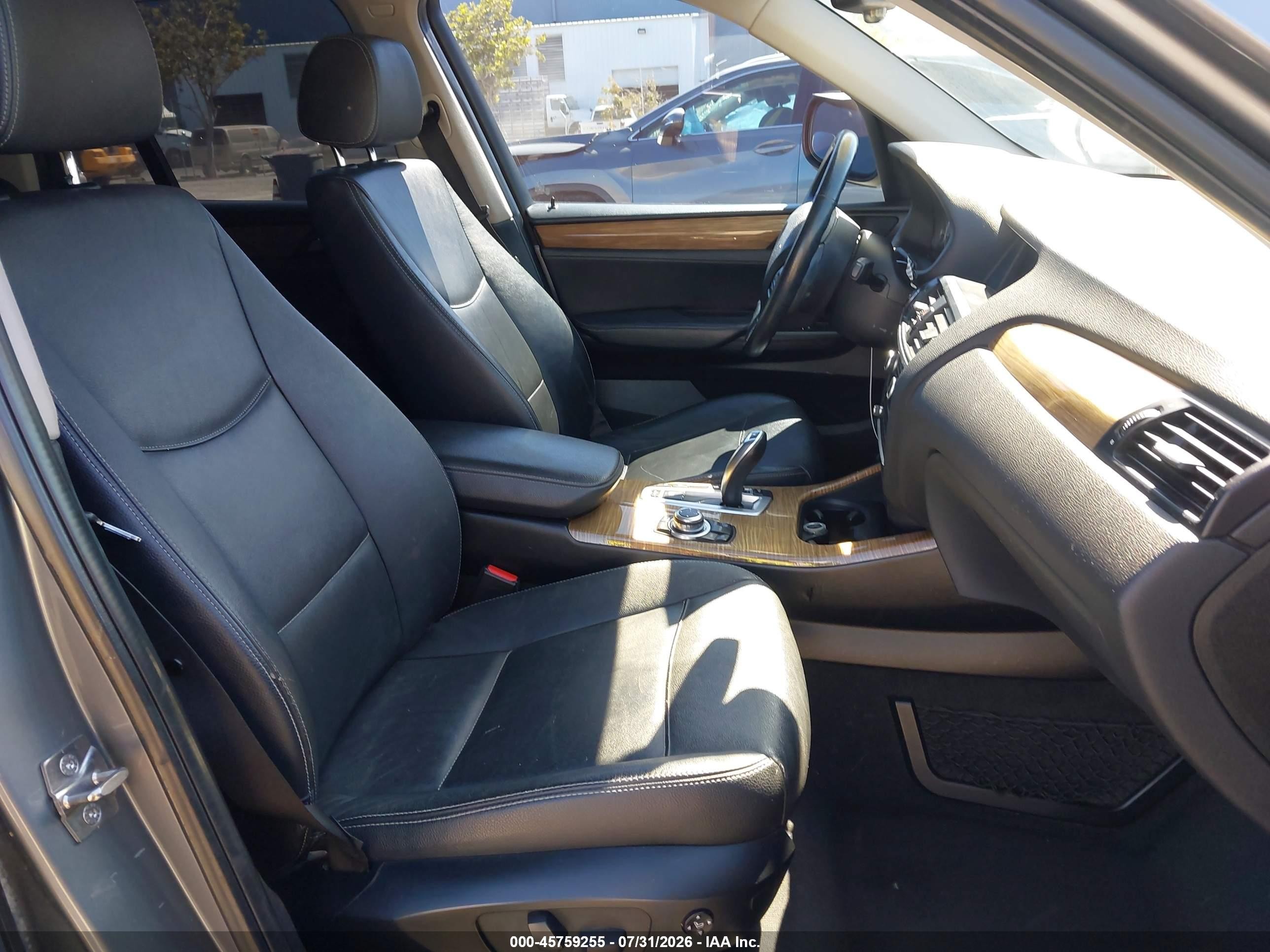 2013 Bmw X3 Xdrive28i Gray vin: 5UXWX9C58D0A17072
