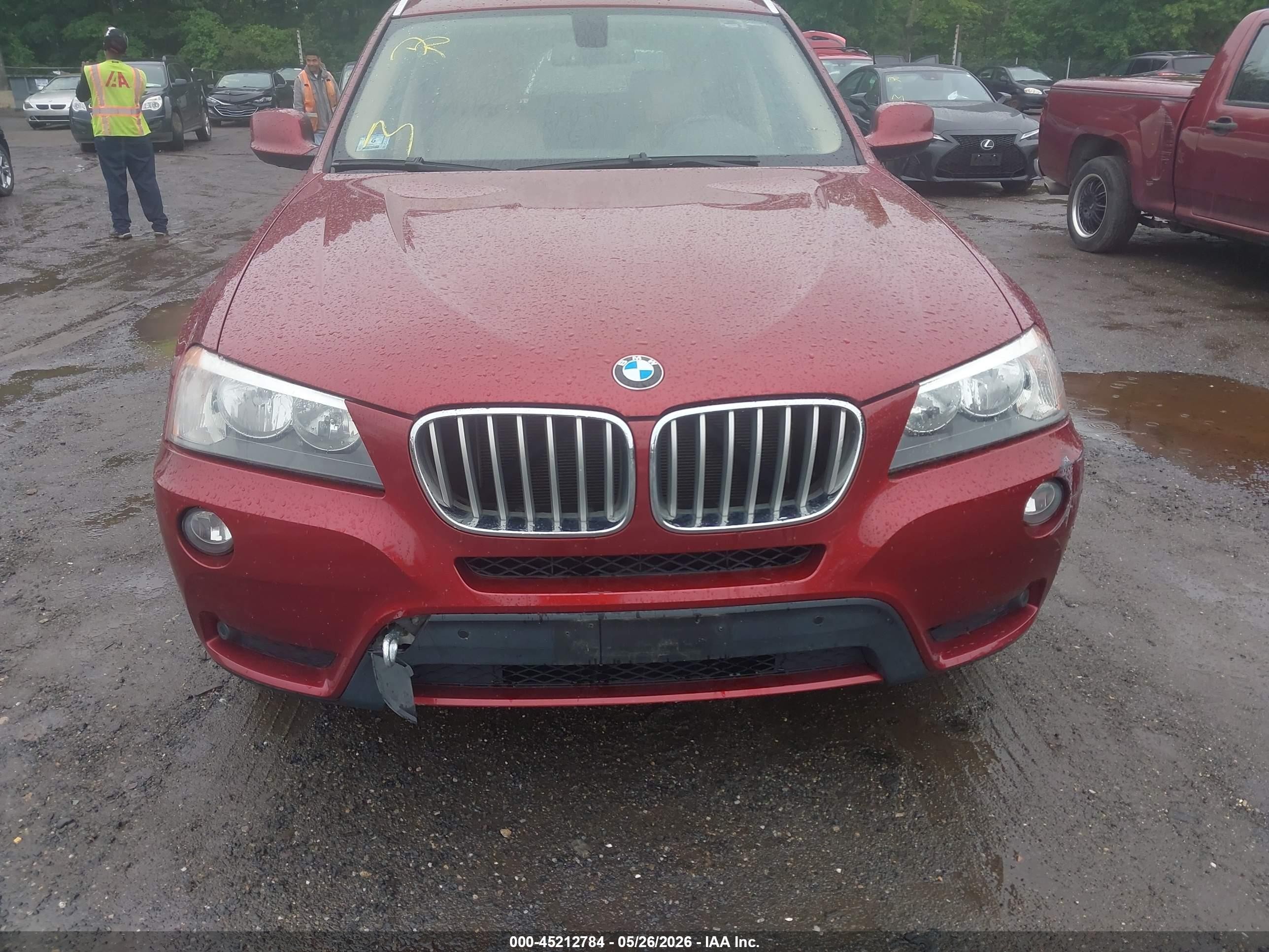 2013 Bmw X3 Xdrive28i Красный vin: 5UXWX9C58D0A19548
