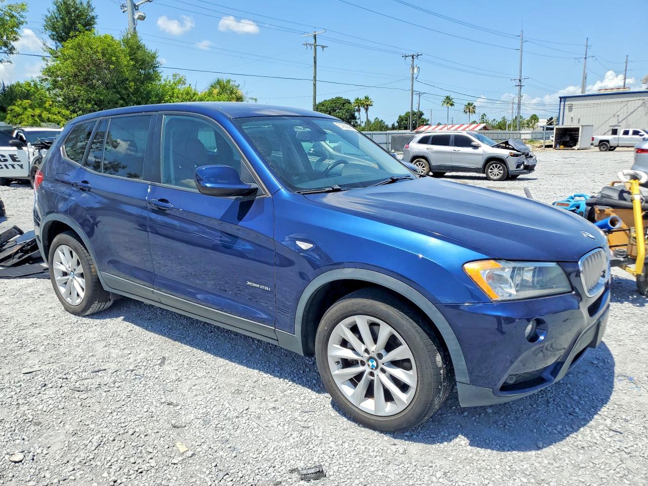 2013 Bmw X3 Xdrive28i Blue vin: 5UXWX9C58D0A19680
