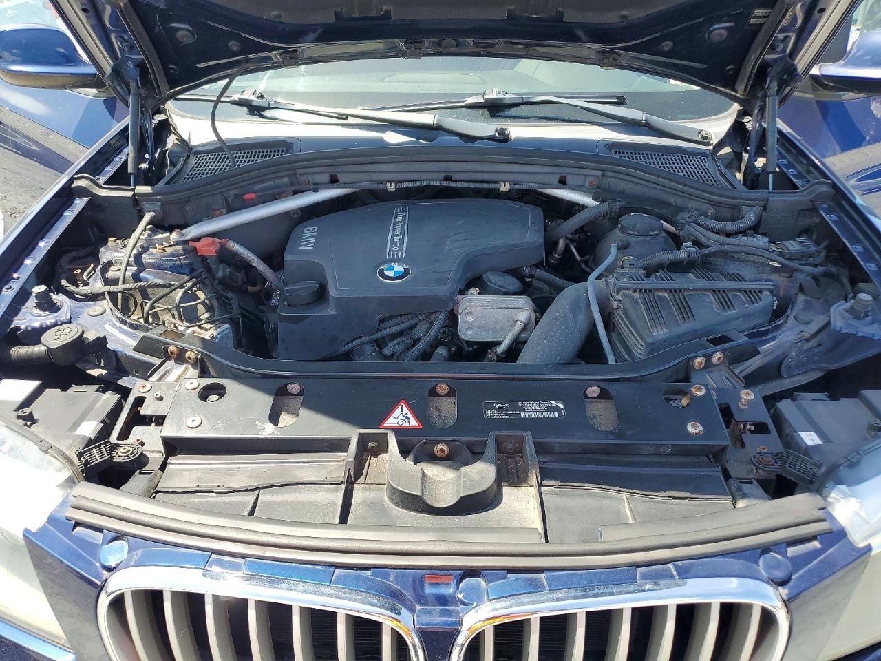 2013 Bmw X3 Xdrive28i Blue vin: 5UXWX9C58D0A19680